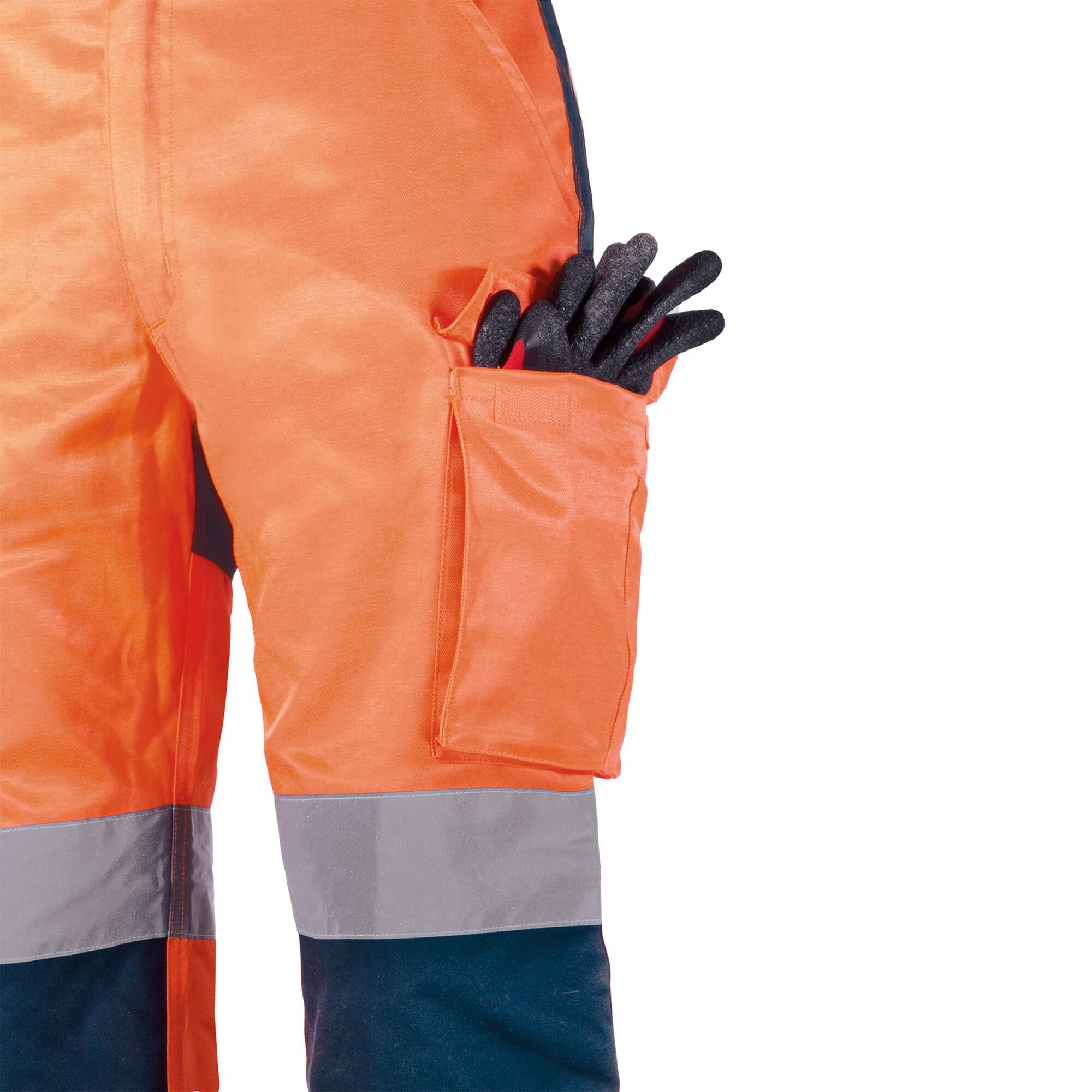 Pantalon de travail Hv KAPRIOL orange fluo, taille 44 - 3