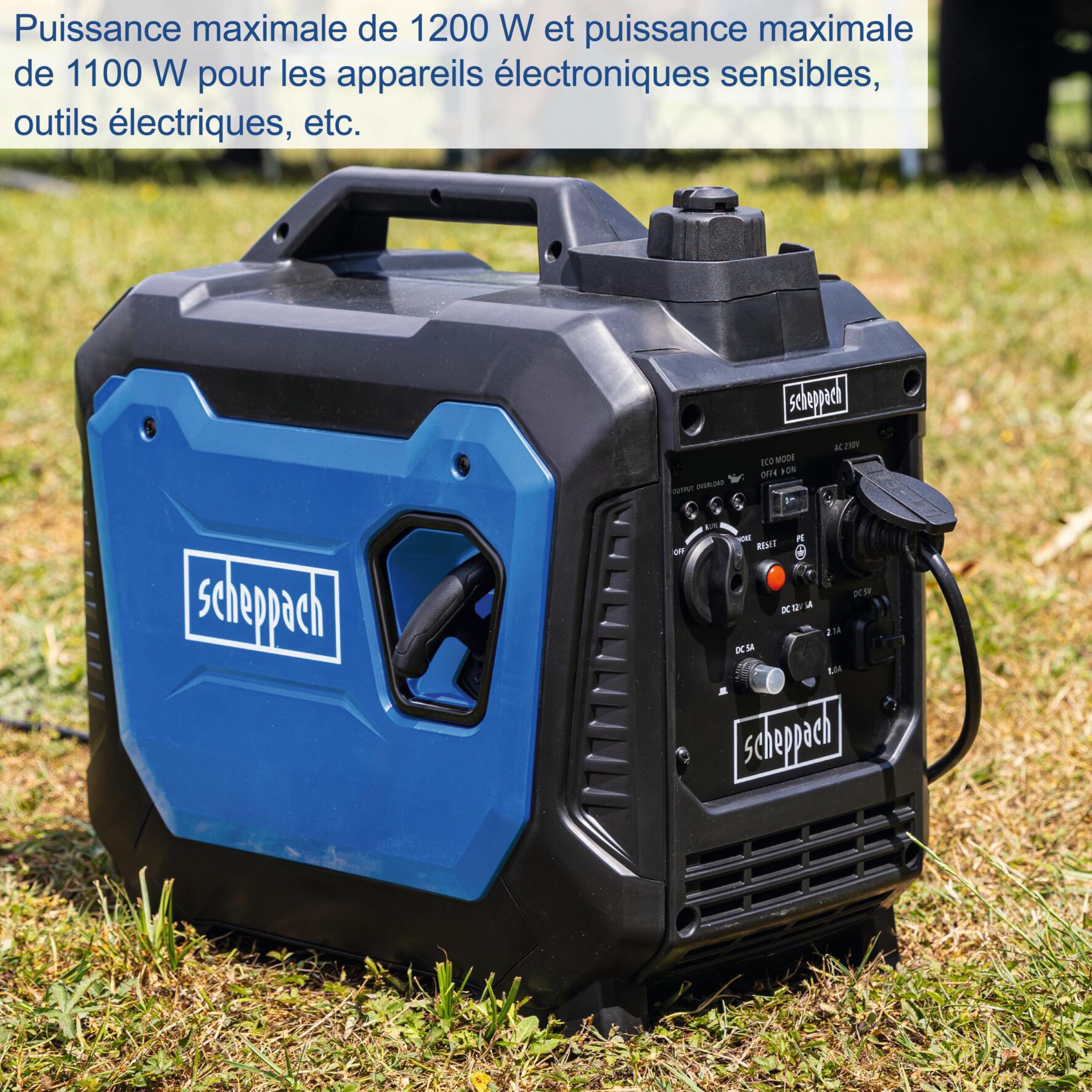 Groupe électrogène inverter essence 1200W SCHEPPACH 5906238948 - 6