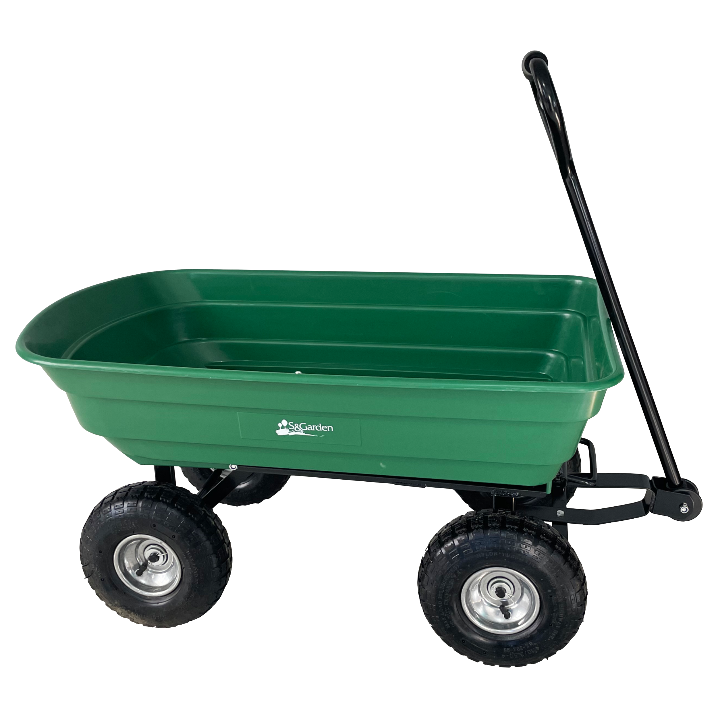 Wózek ogrodowy 75l zielony S&amp;G