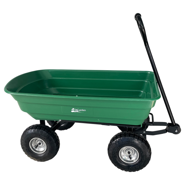 Wózek ogrodowy 75l zielony S&G