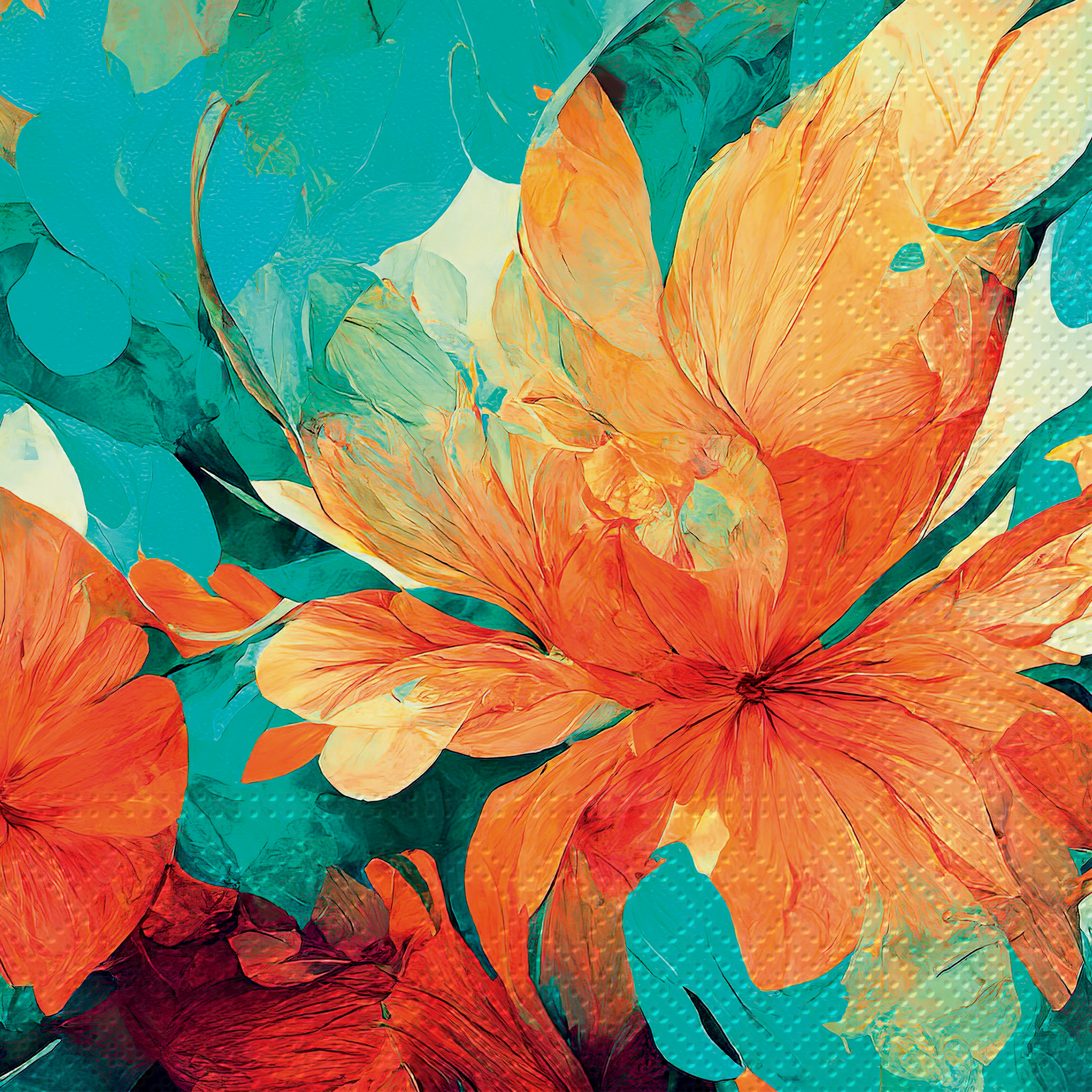 Serwetki Zen Abstract Flower 33 x 33 cm 20 szt.