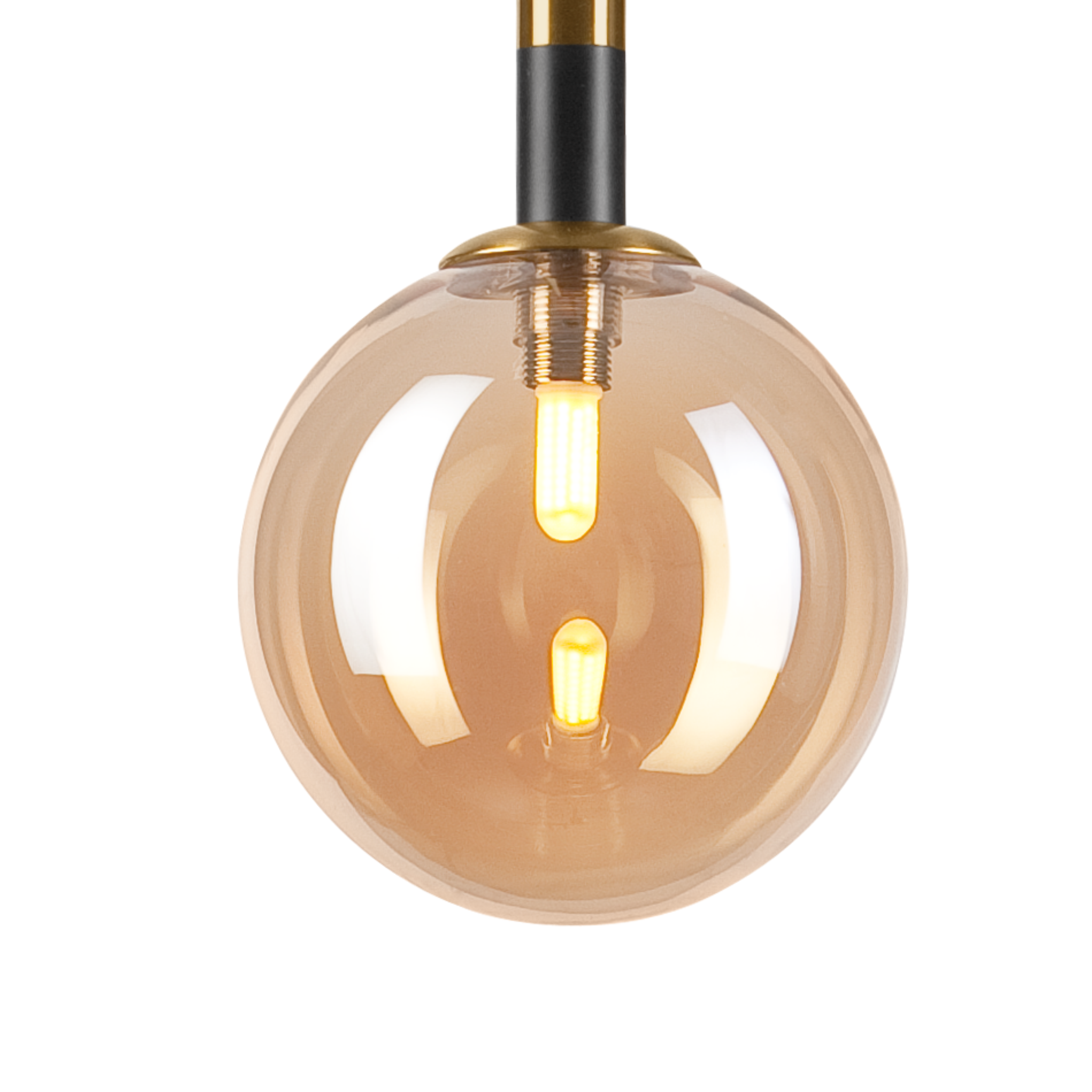 Lampa wisząca Rollo złoto-czarna G9 Lamkur - 7