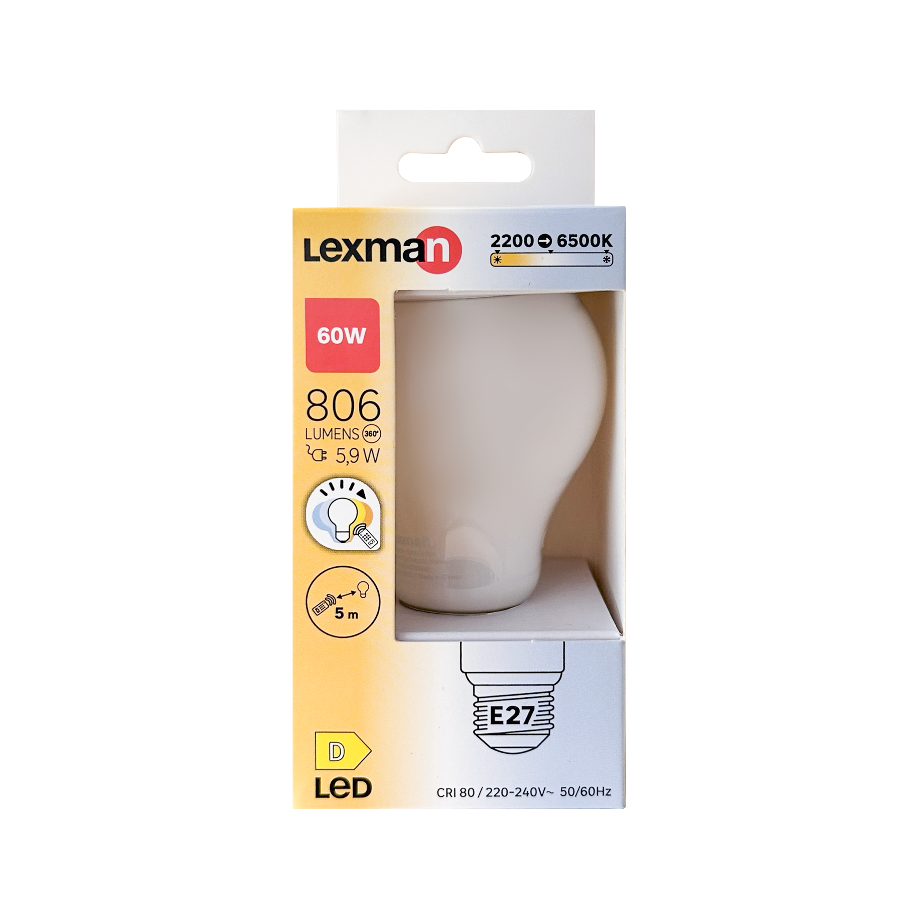 Lâmpada filamentos ALLINONE A60 E27 luz regulável LEXMAN - 4