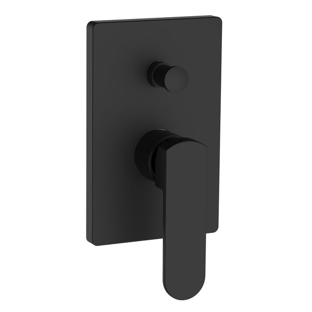 Rubinetto per incasso doccia monocomando Zefir nero opaco AQUASANIT con deviatore