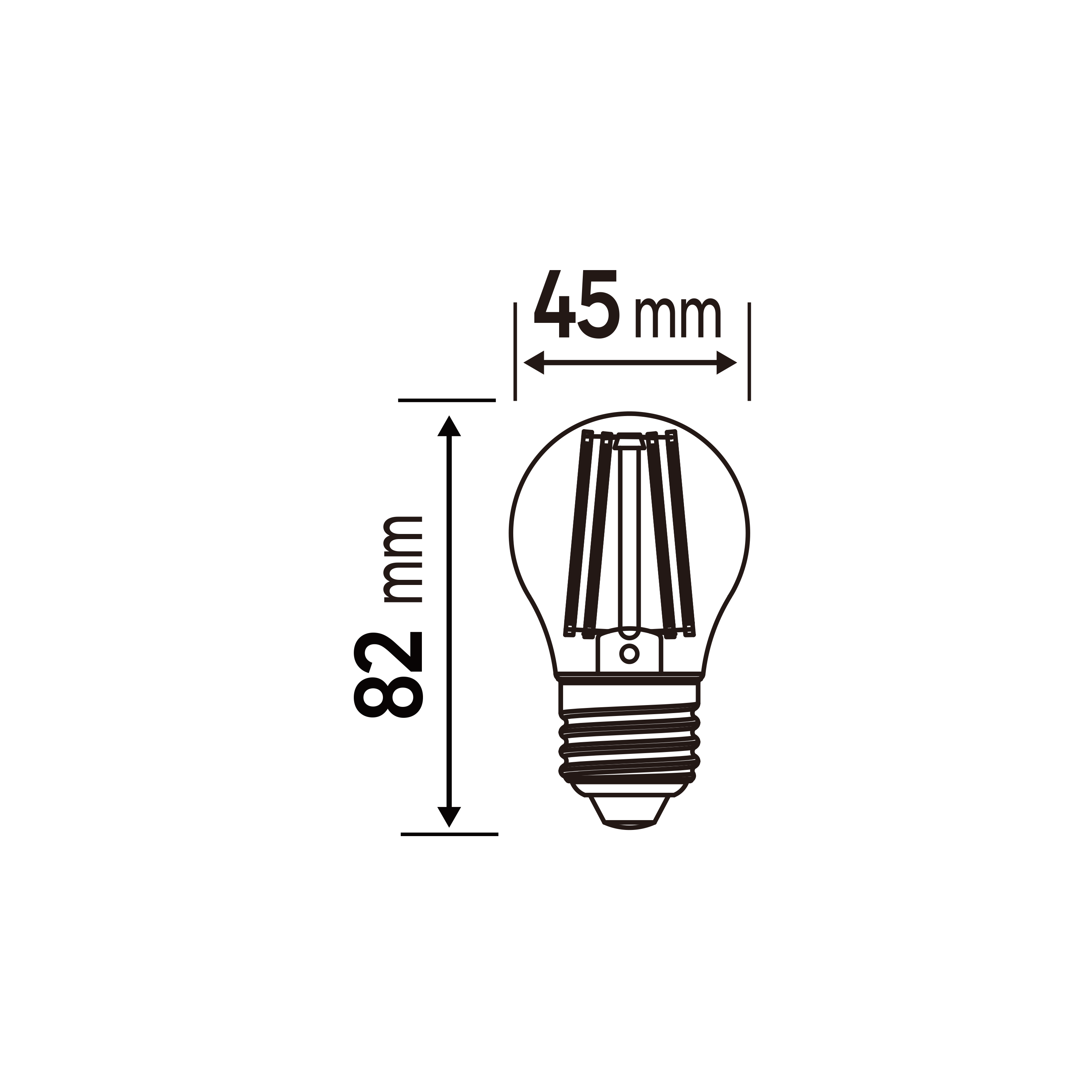 Ampoule led, sphérique E27, 470lm, classe énergétique A, blanc chaud, LEXMAN - 4