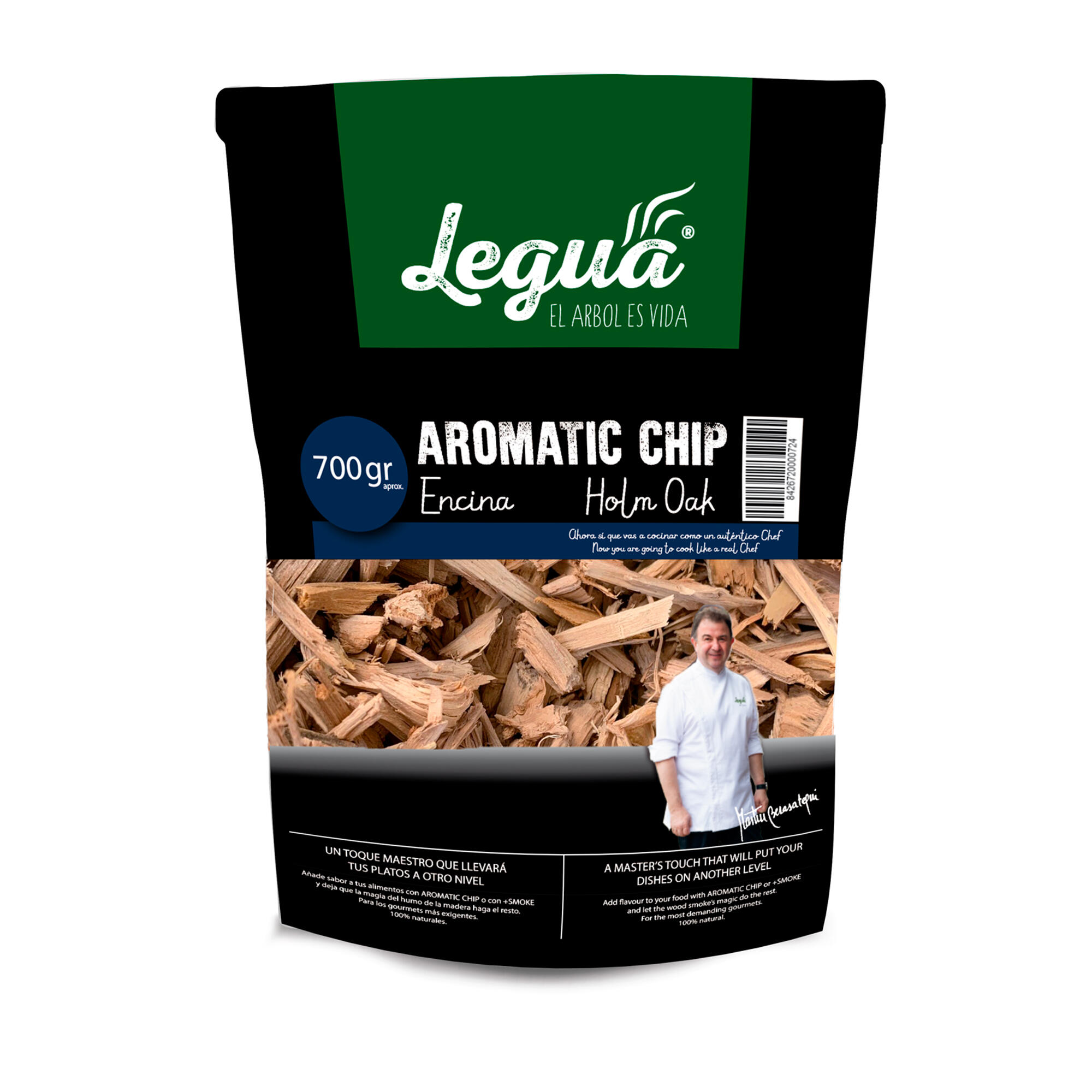 chips para ahumar de madera de encina