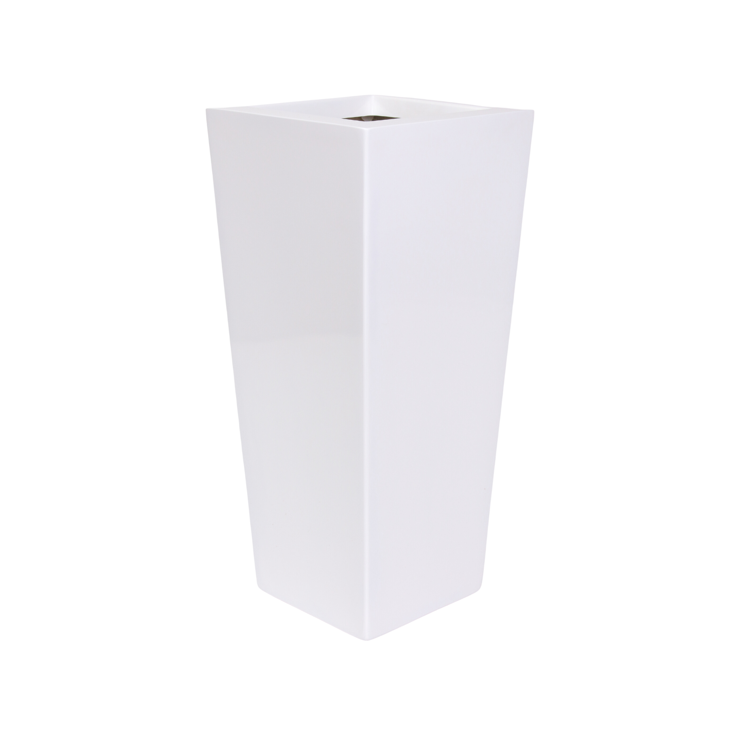 Osłonka doniczki Quattro + półka 30x30 cm biała Cermax