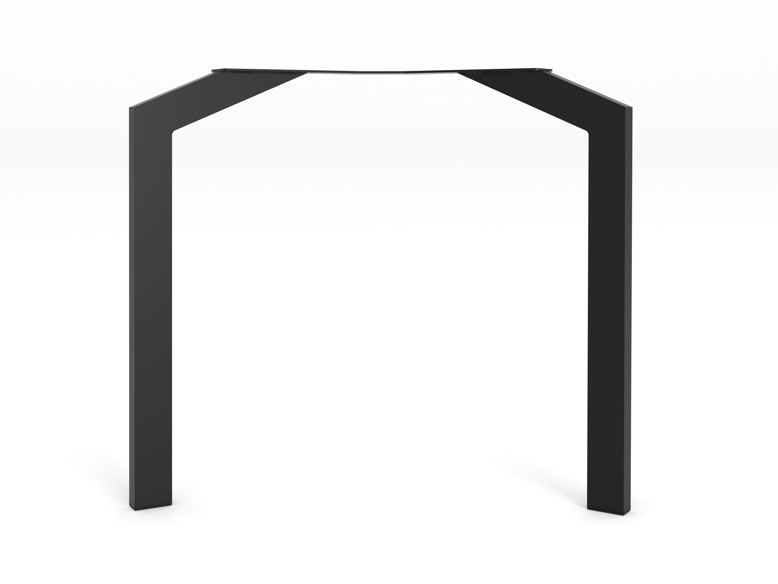 Pied de table design REI acier noir l.78 x H. 71 cm - 4