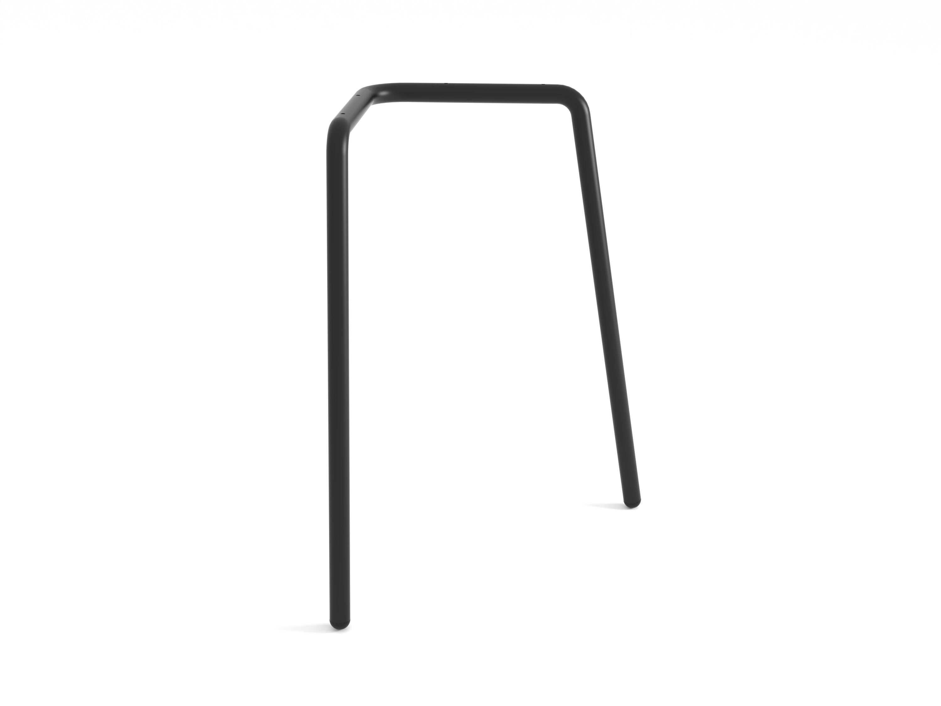 Pied de table REI acier noir mat l. 64 x H. 71 cm - 5