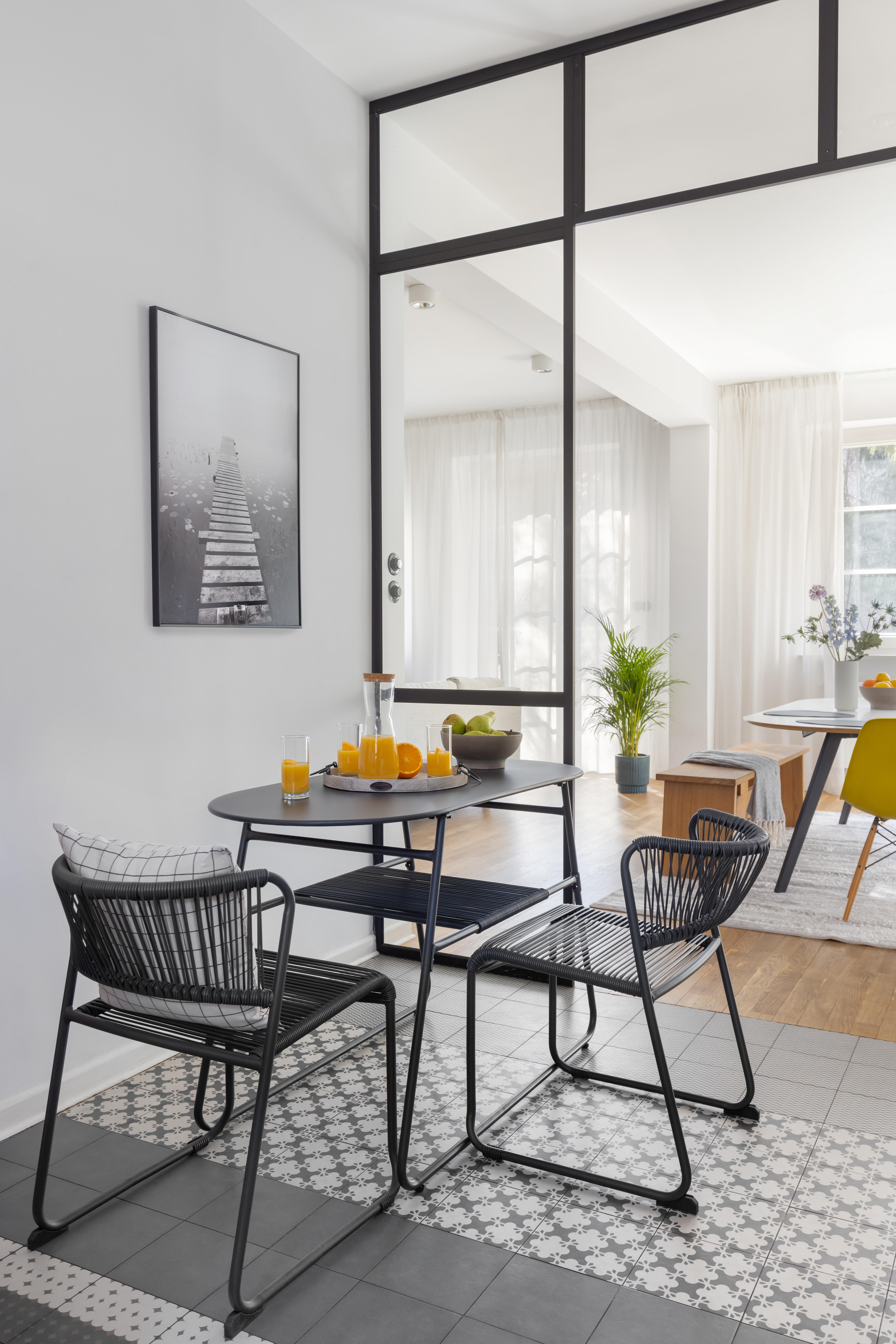 Krzesło ogrodowe Duo stalowe antracytowe Naterial - 3