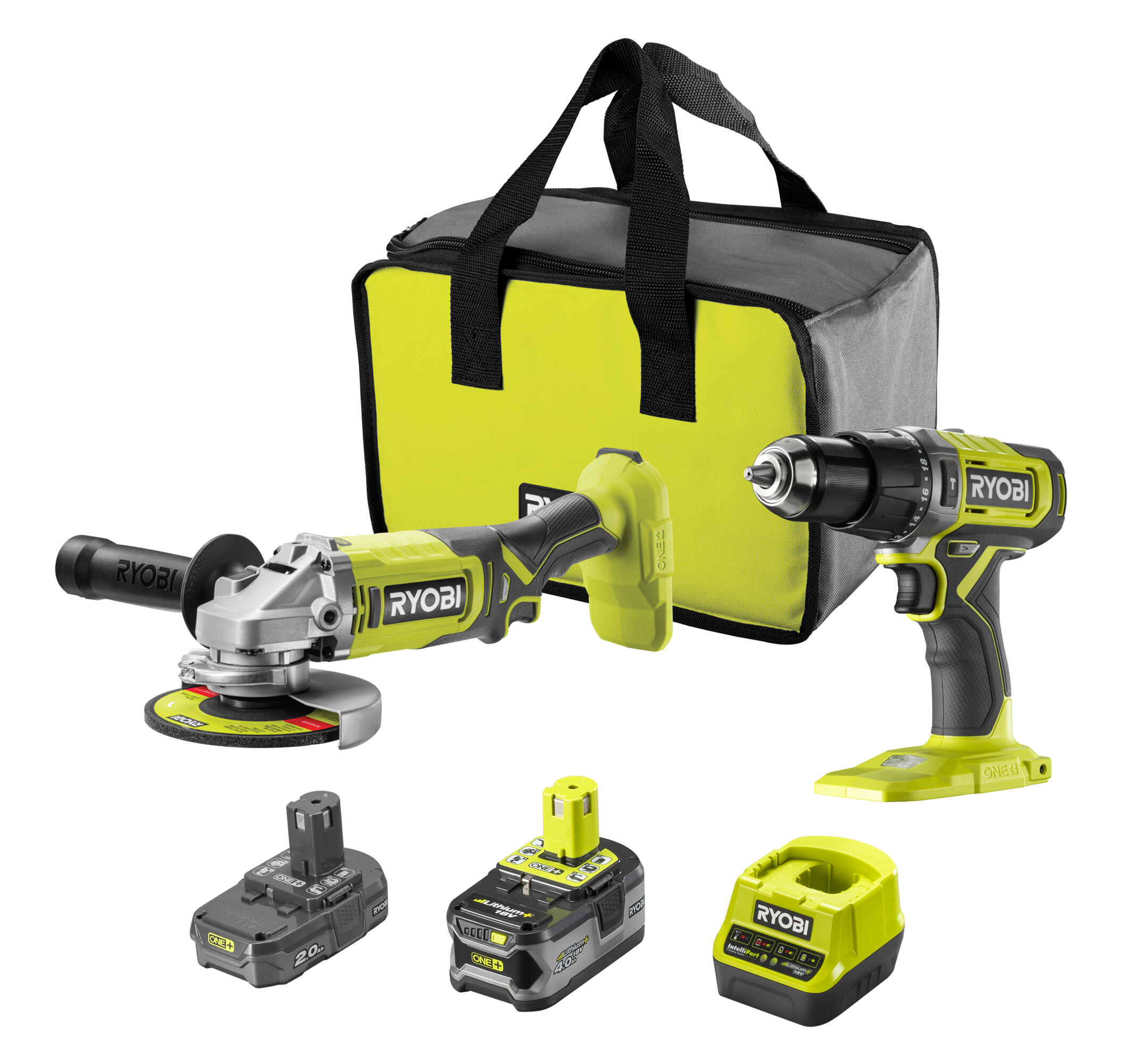 Pack de 2 outils sans fils RYOBI Rck182242s, 2 batteries 2Ah, 4Ah — free download