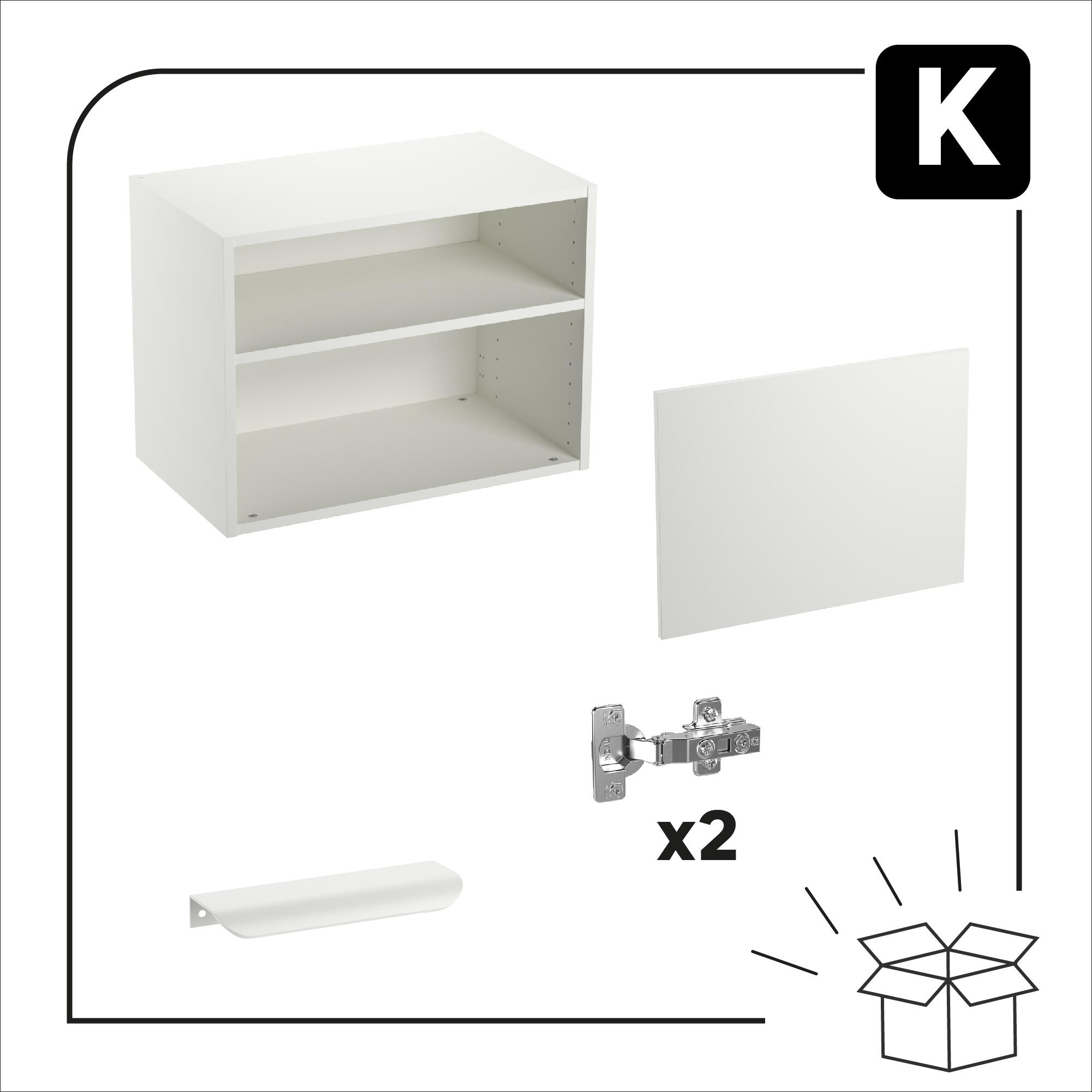 Pensile Eleki HH60 bianco - 6