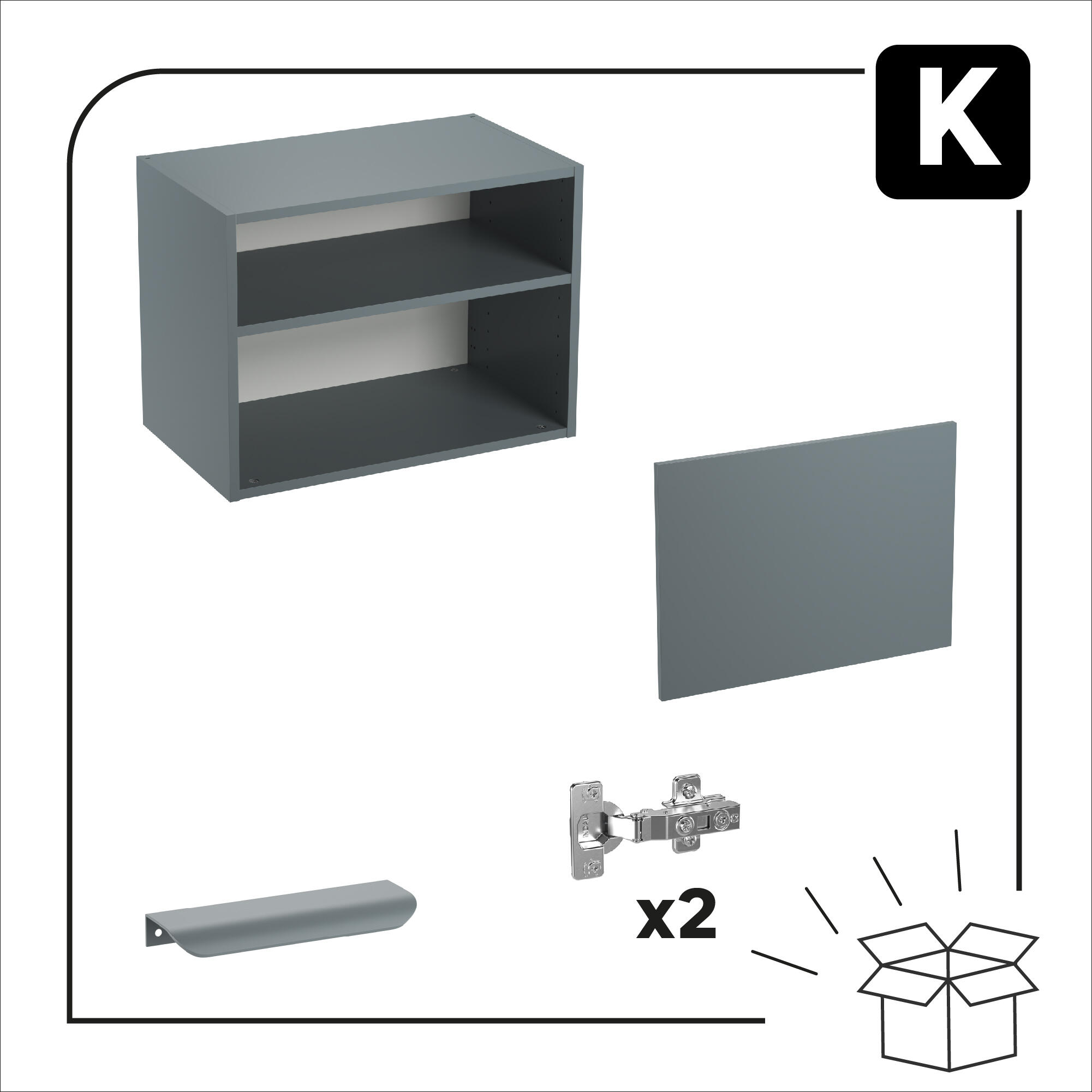Pensile Eleki HH60 grigio celadon - 6