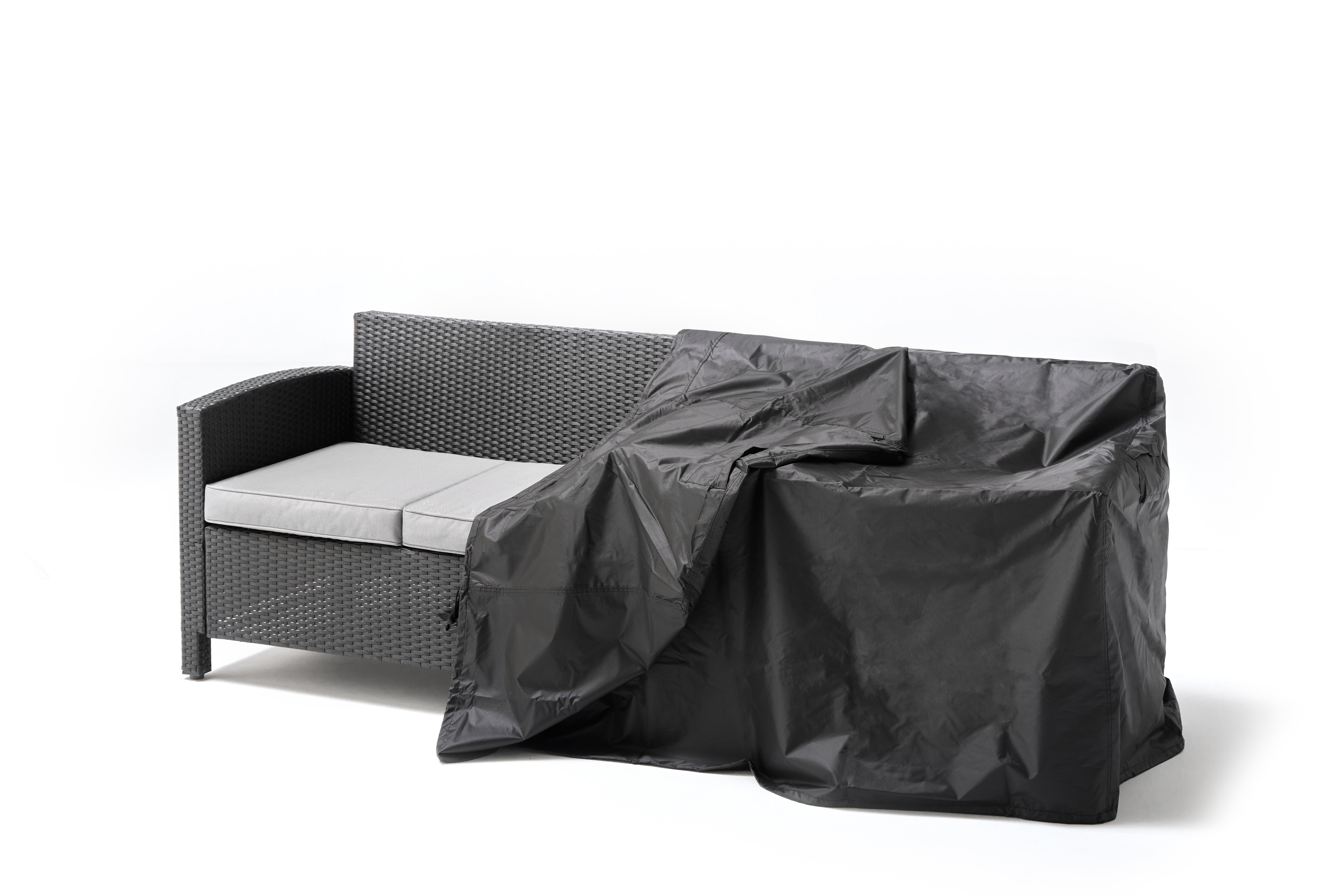 Funda de protección para sofá doble exterior de poliéster de 220 x 70 x 90 cm