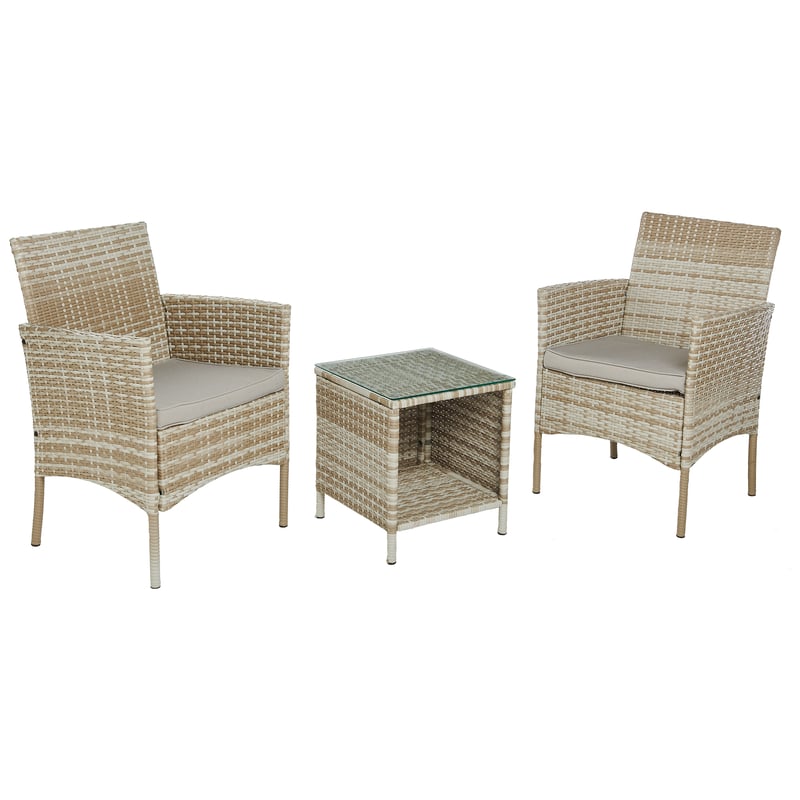 Meble ogrodowe zestaw Glasgow beżowe Corciano