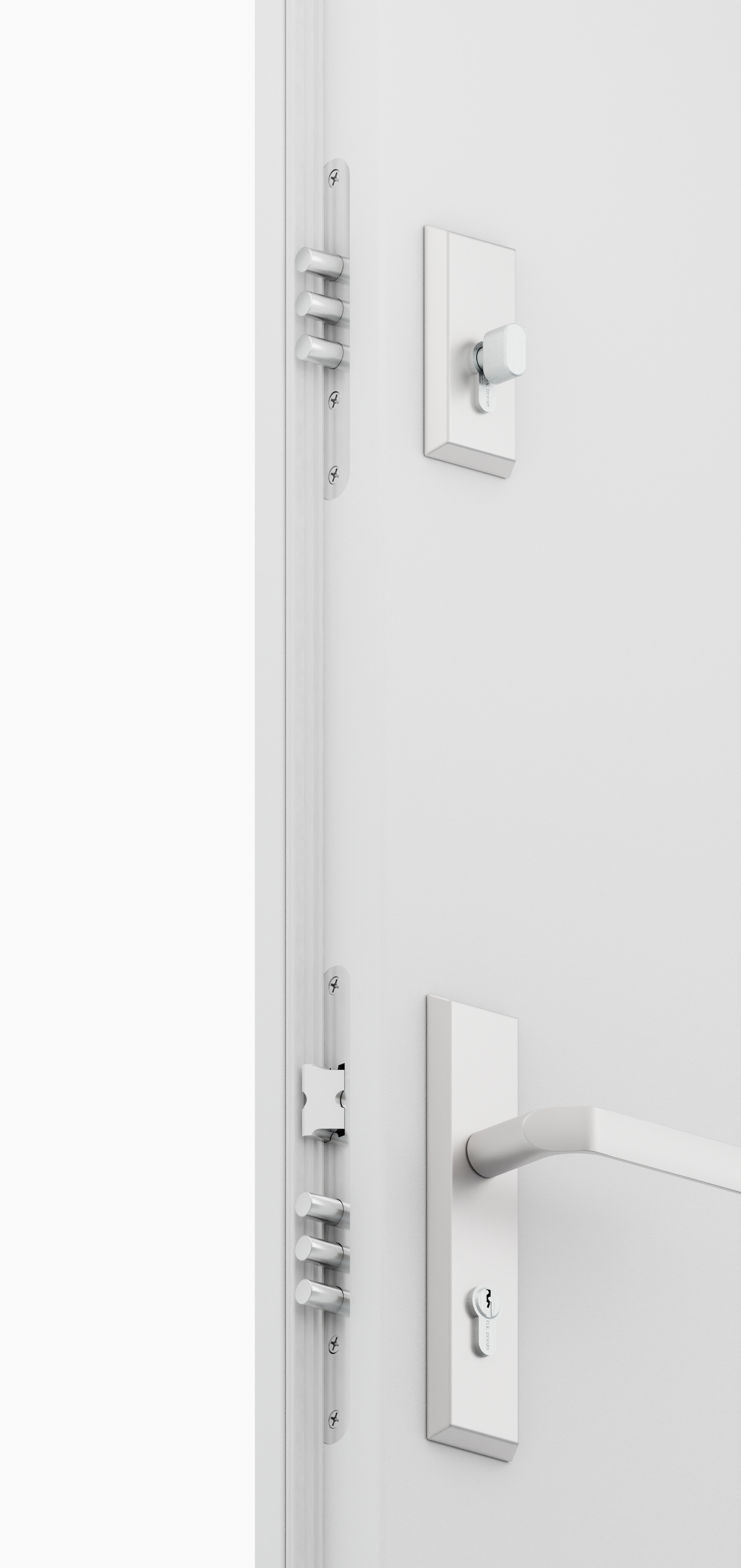 Drzwi zewnętrzne stalowe wejściowe Andromeda 68 białe 80 prawe Isoxa - 3