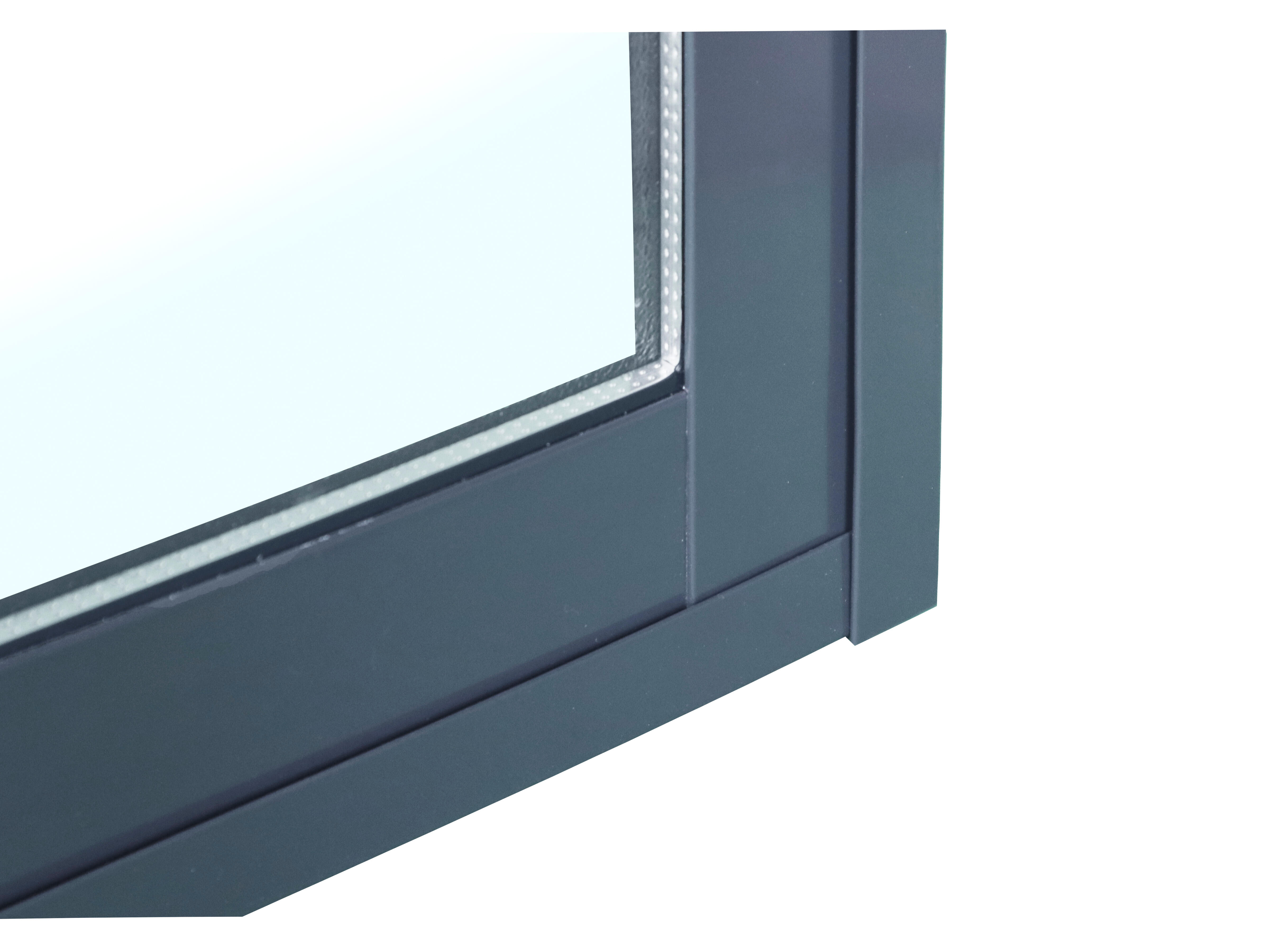 Balconera corredera de aluminio con persiana ISOXA color gris de 130x210cm - 6