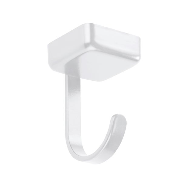 Ganci per barra sottopensile bianco, 6 pezzi