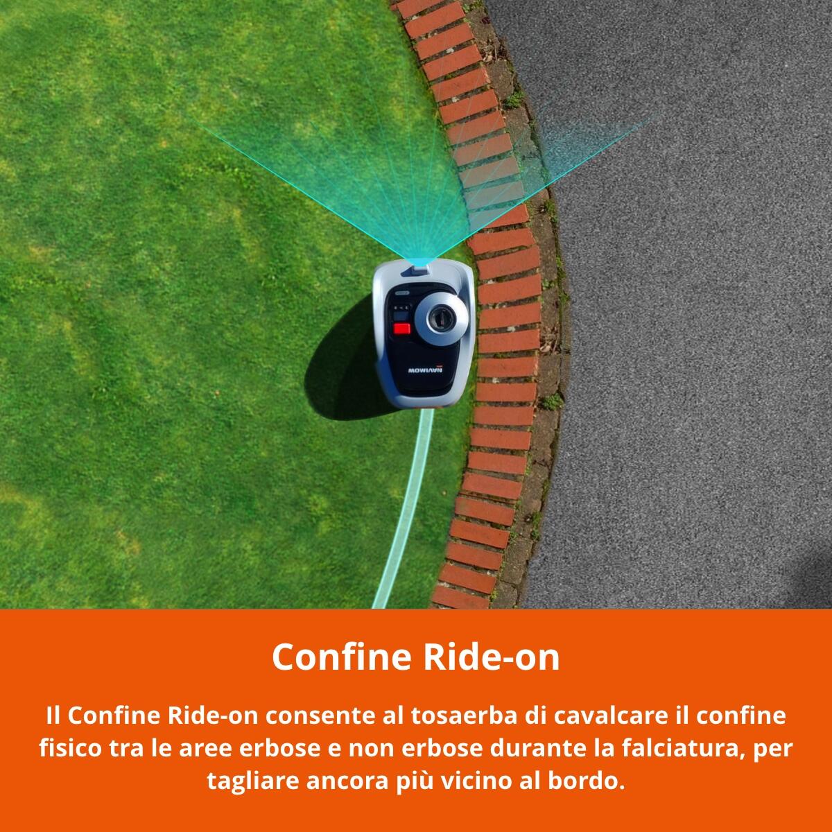 Robot tagliaerba NAVIMOW SEGWAY i105E 500 MQ senza filo perimetrale larghezza di taglio 18 cm - 18