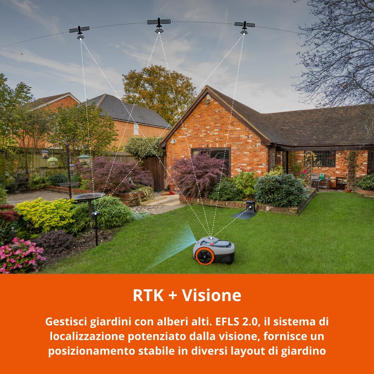 Robot tagliaerba NAVIMOW SEGWAY i105E 500 MQ senza filo perimetrale larghezza di taglio 18 cm - 12