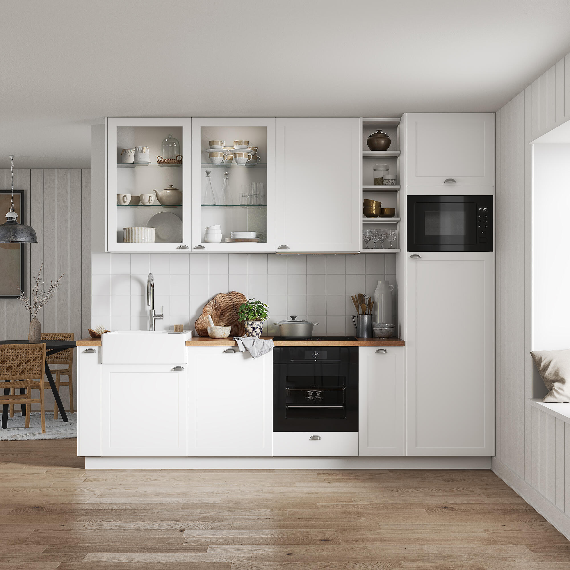 Caisson bas de cuisine DELINIA gris H.64 x l.60 x P.58 cm - 2