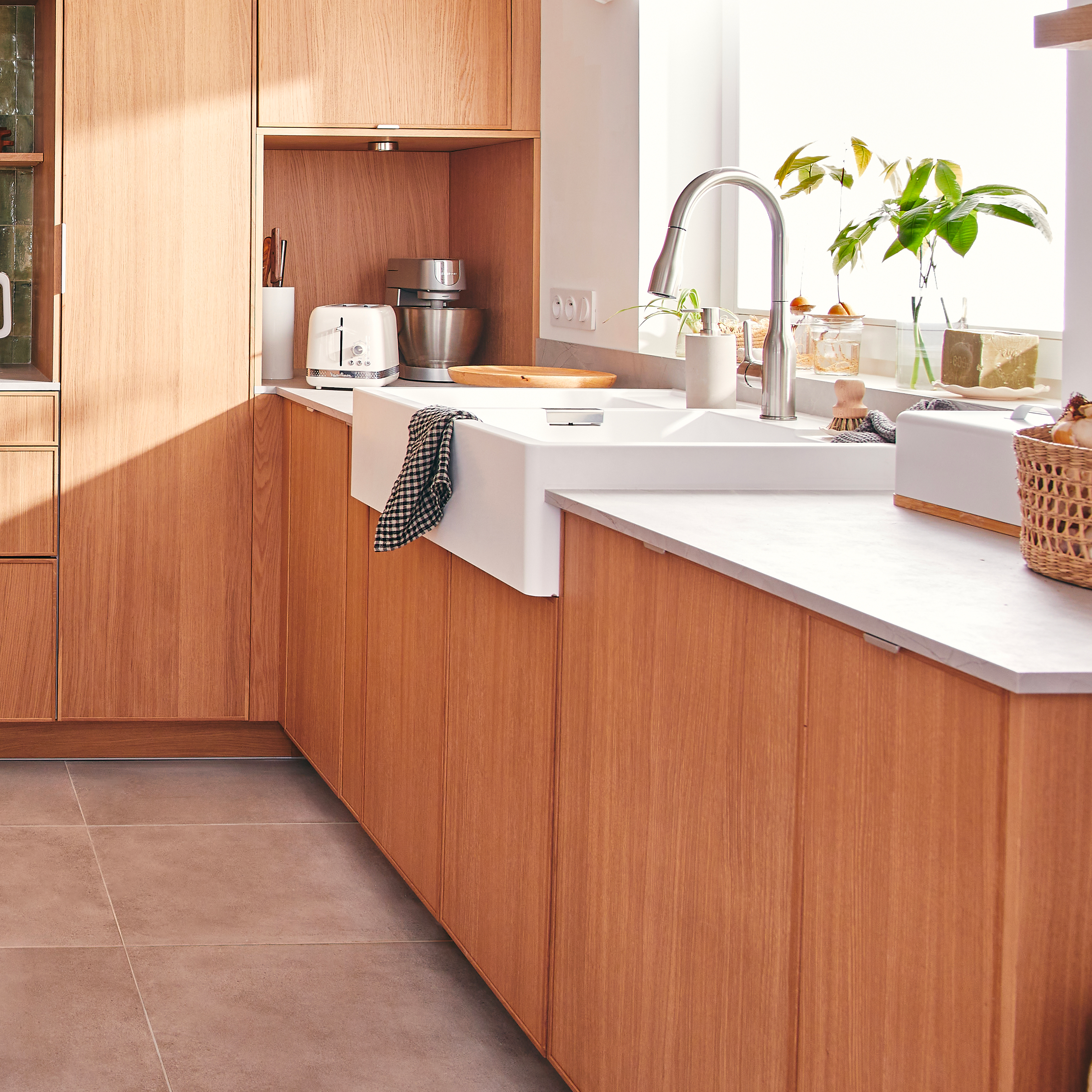 Caisson bas de cuisine DELINIA blanc H.64 x l.90 x P.58 cm - 3