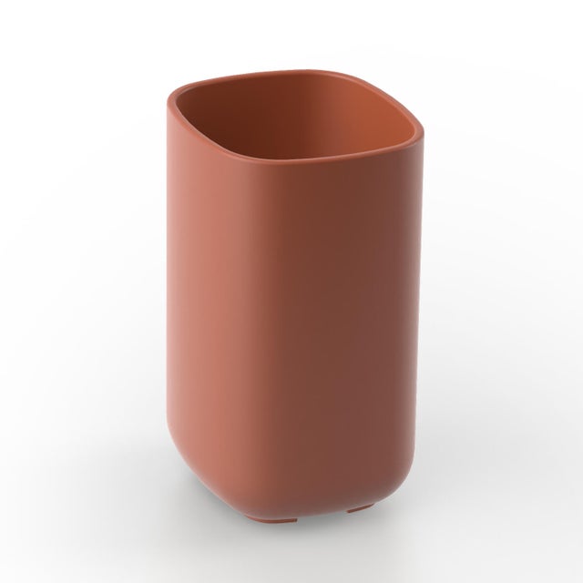 BEBUSINGOTO Portaspazzolino da parete con coperchio per bagno