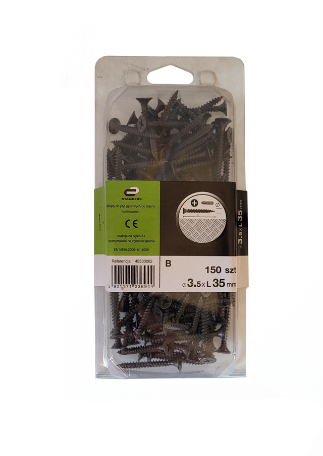 Wkręt do płyt G-K 3.5 x 35 mm 150 szt. Standers