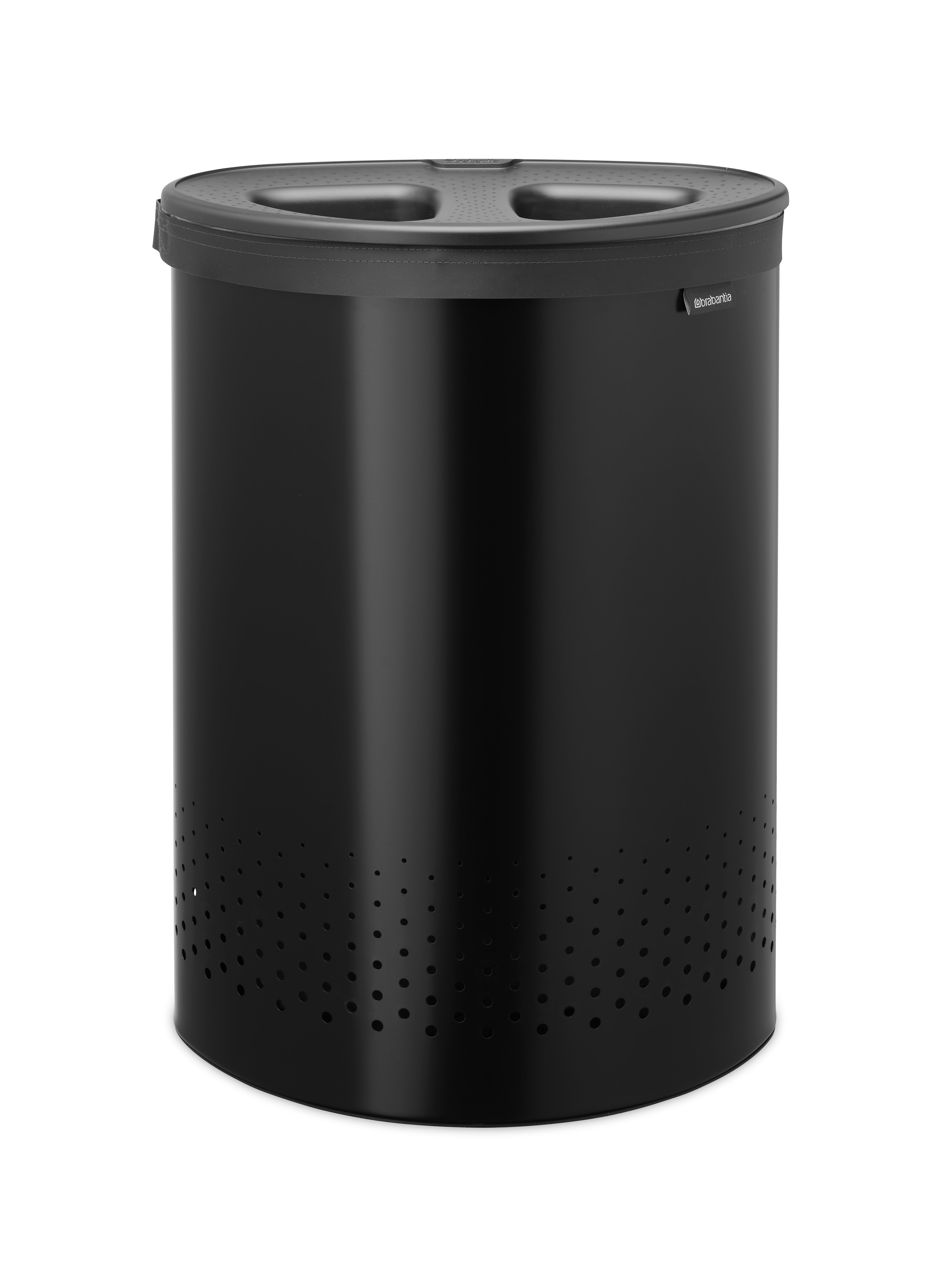 Cesto de ropa cubo colada negro 60 l