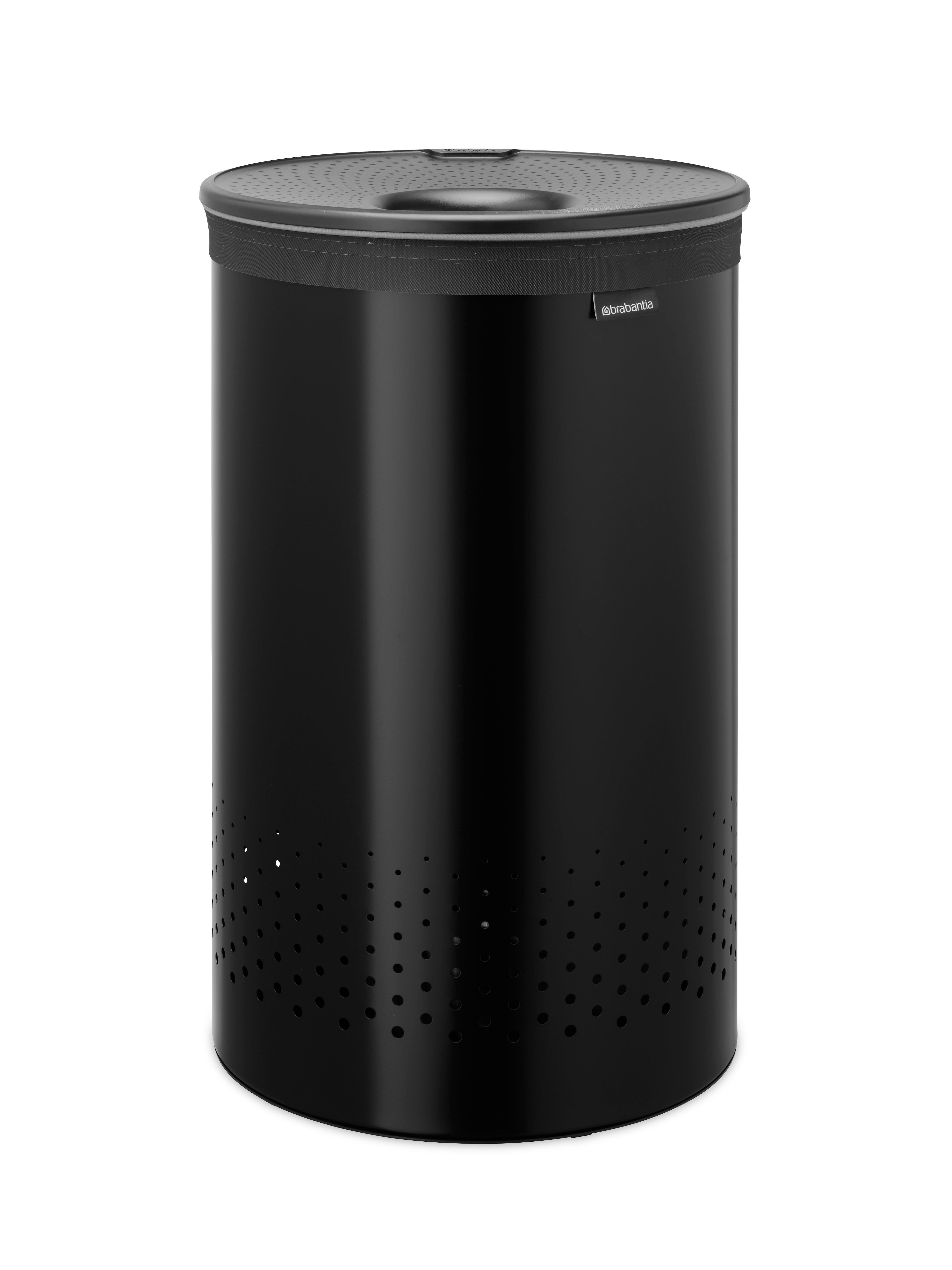 Cesto de ropa cubo colada negro 60 l