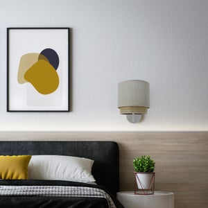 Applique E14, acier / polyester, blanc, Rafty, METROPOLIGHT