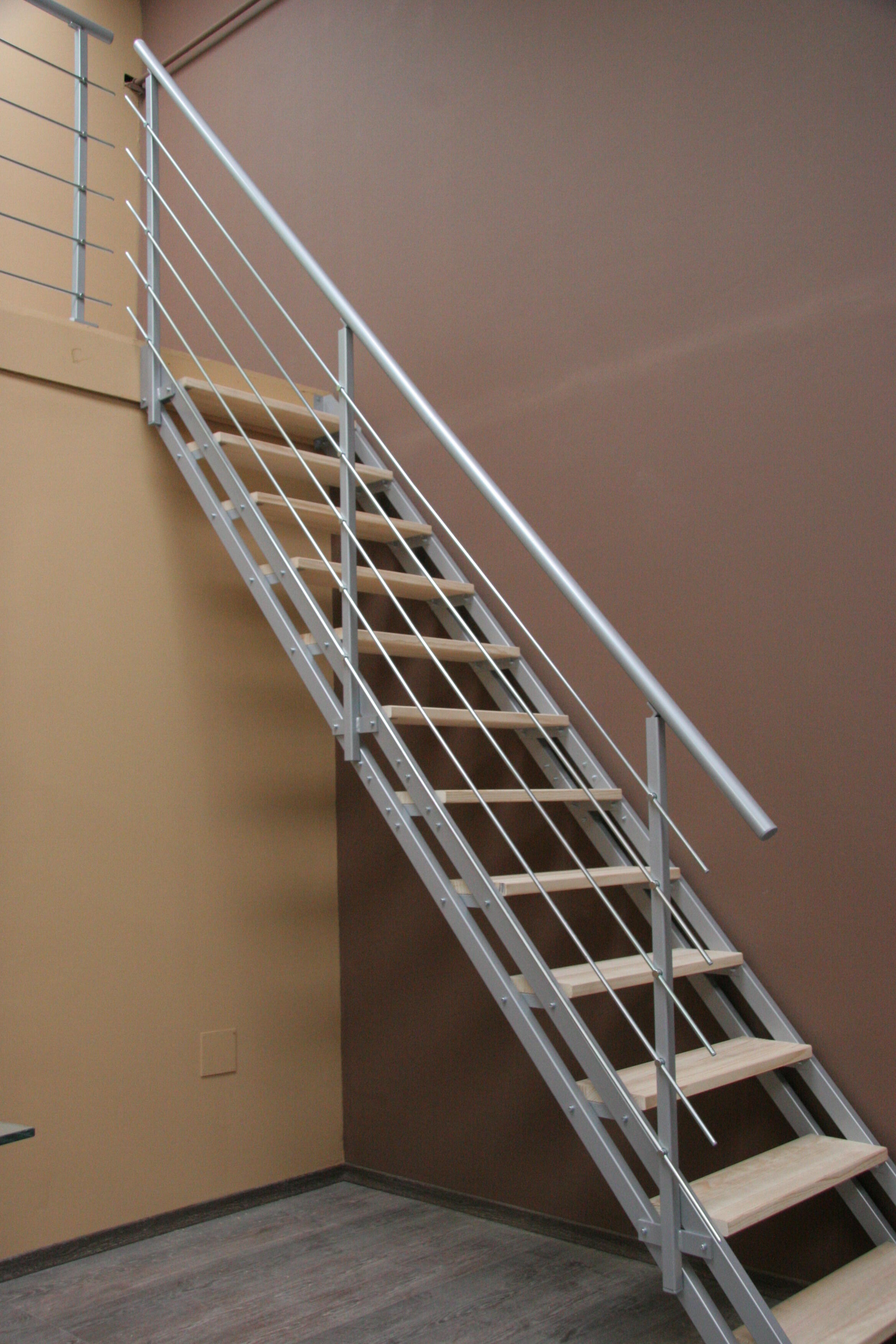 Rambarde Escalier ESCAVARIO gris main courante grise - 3