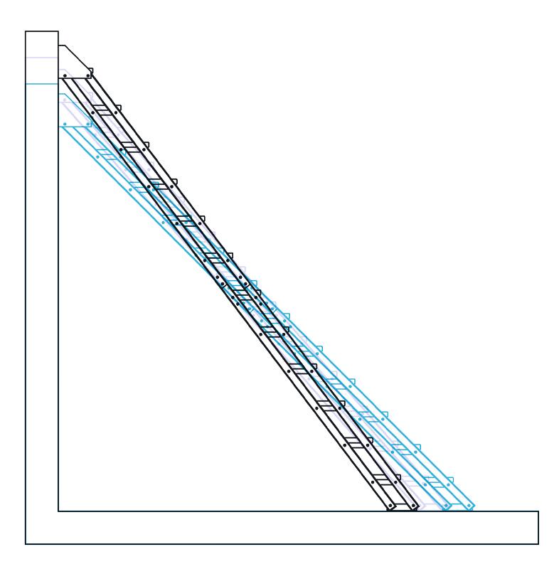 Escalier droit ESCAVARIO noir 12 marches hêtre brut, l.78 cm - 10