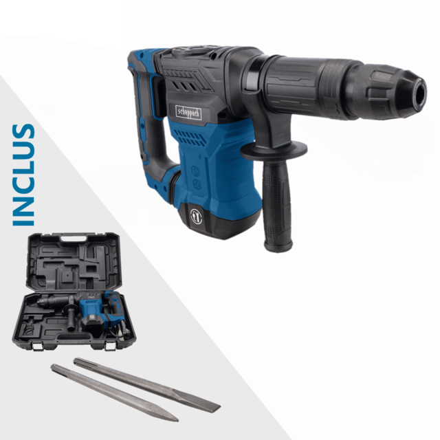 Marteau piqueur filaire SCHEPPACH Ab1500x, 1300 W