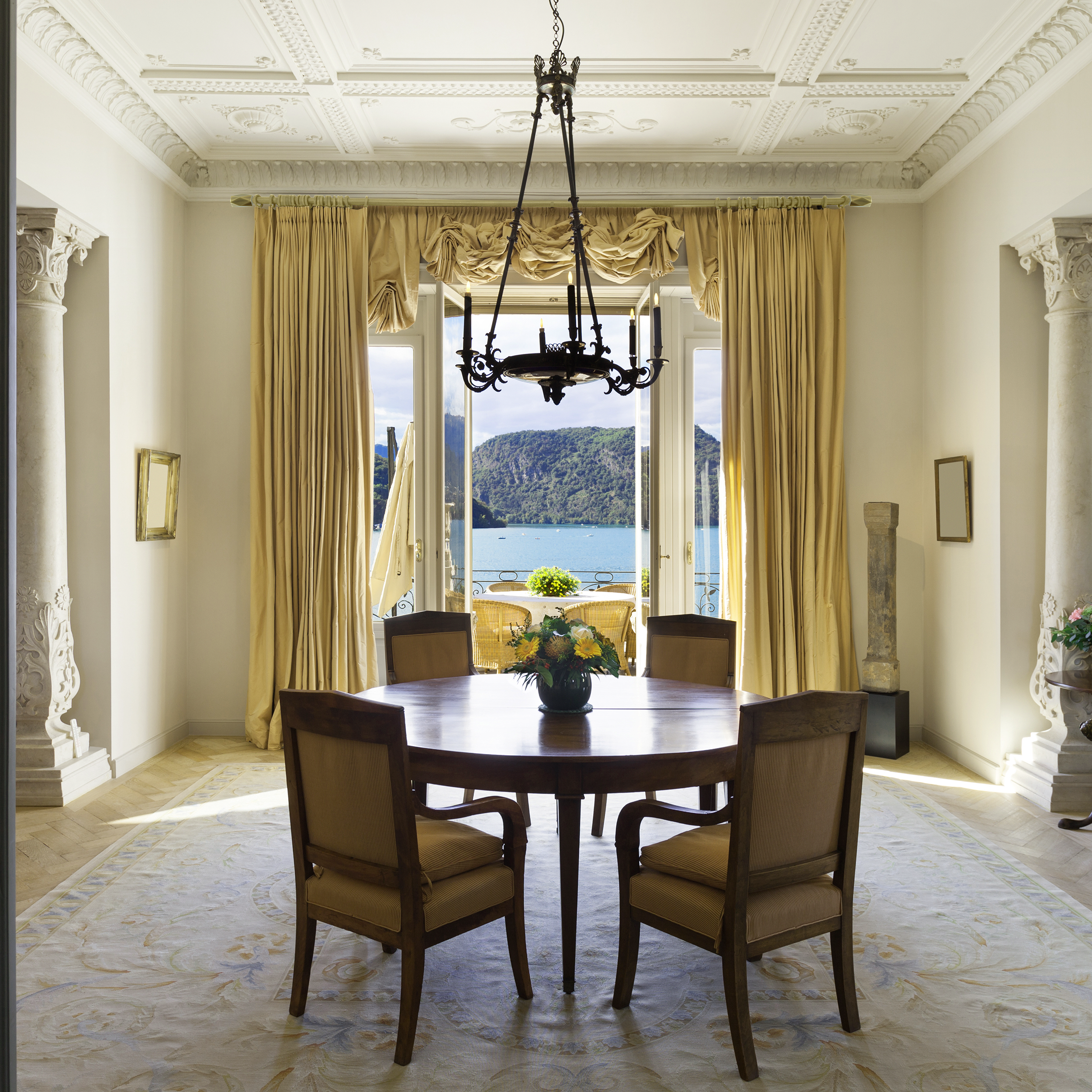 Karnisz Heksagon 160 cm podwójny antyczny mosiądz mat 16/19 mm Inspire - 2