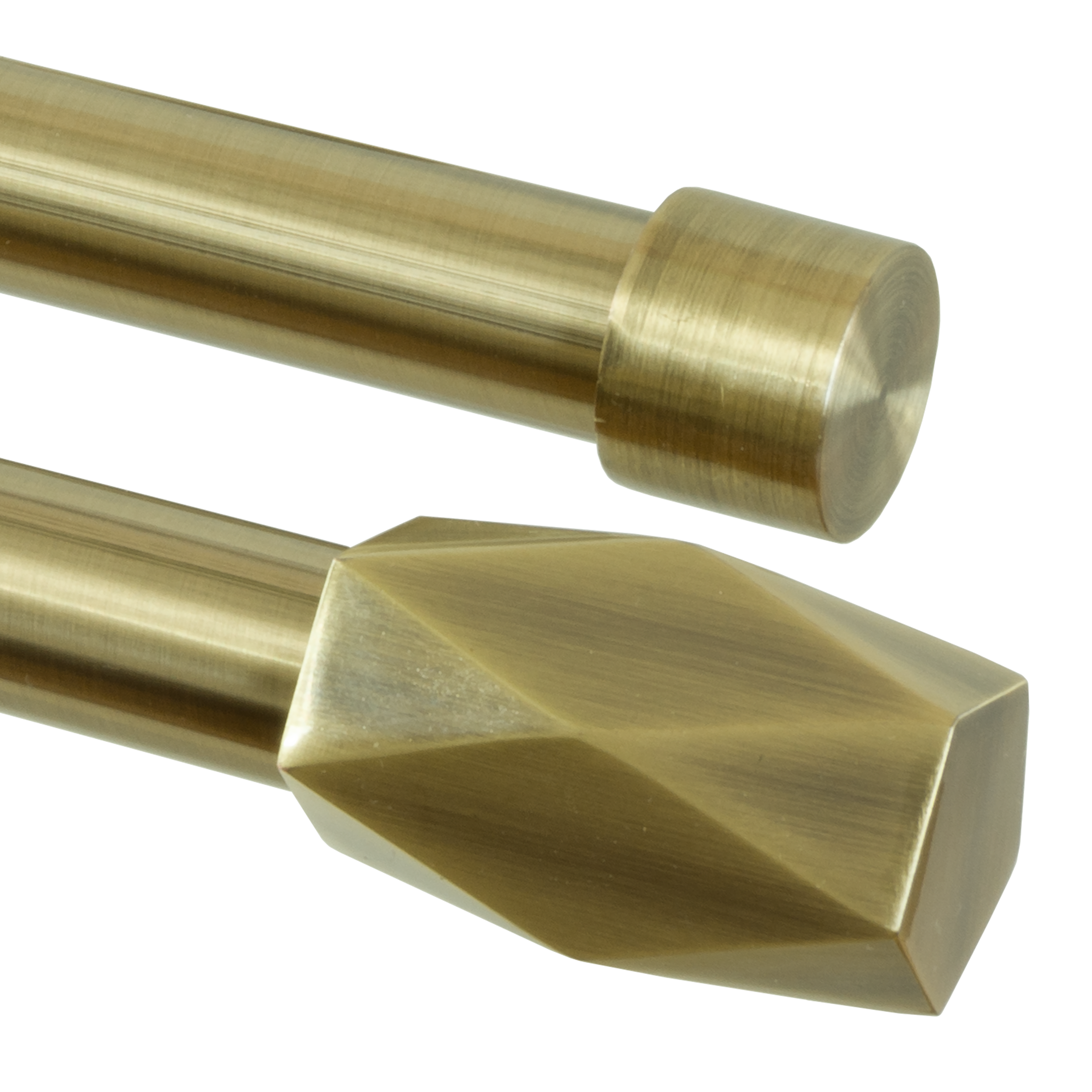 Karnisz Heksagon 160 cm podwójny antyczny mosiądz mat 16/19 mm Inspire - 3