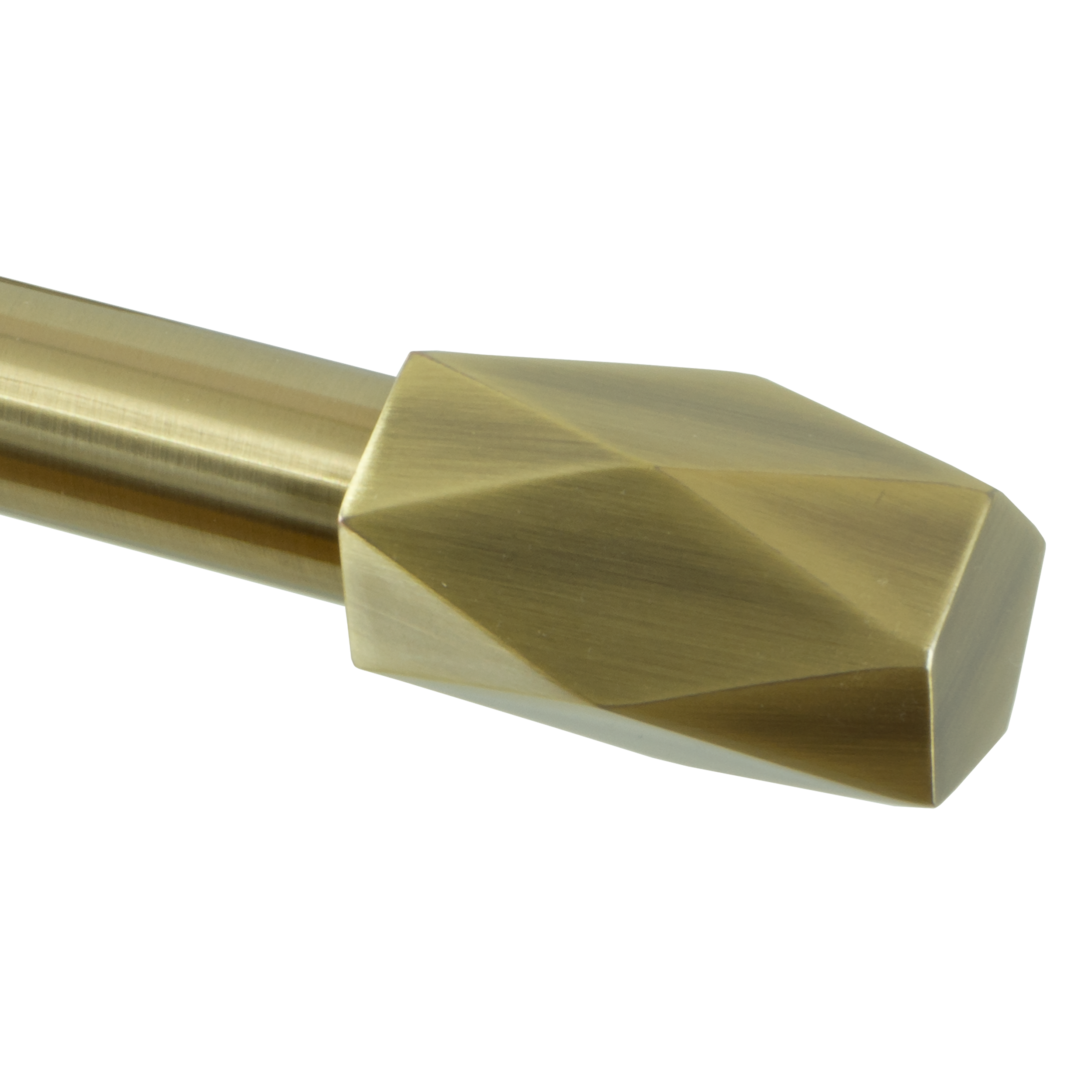Karnisz Heksagon 200 cm pojedynczy antyczny mosiądz mat 19 mm Inspire - 3