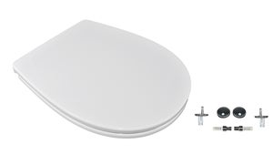 Copriwater Idrotop Per SANITOSCO VASO BIDET SANIT - Termoindurente Bianco, Cerniera Inox Con Soft Close (rallentata), Made In Italy