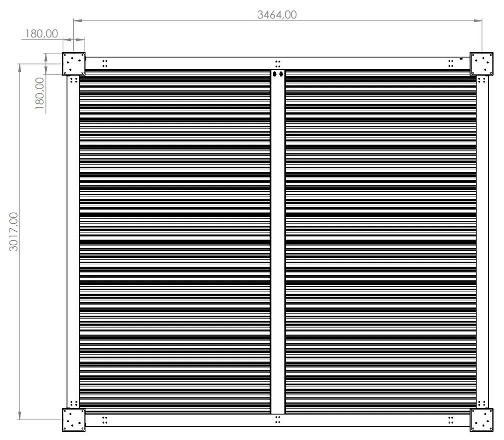 Pérgola bioclimática alumínio 3,13x3,58m branco Naterial Clima - 9