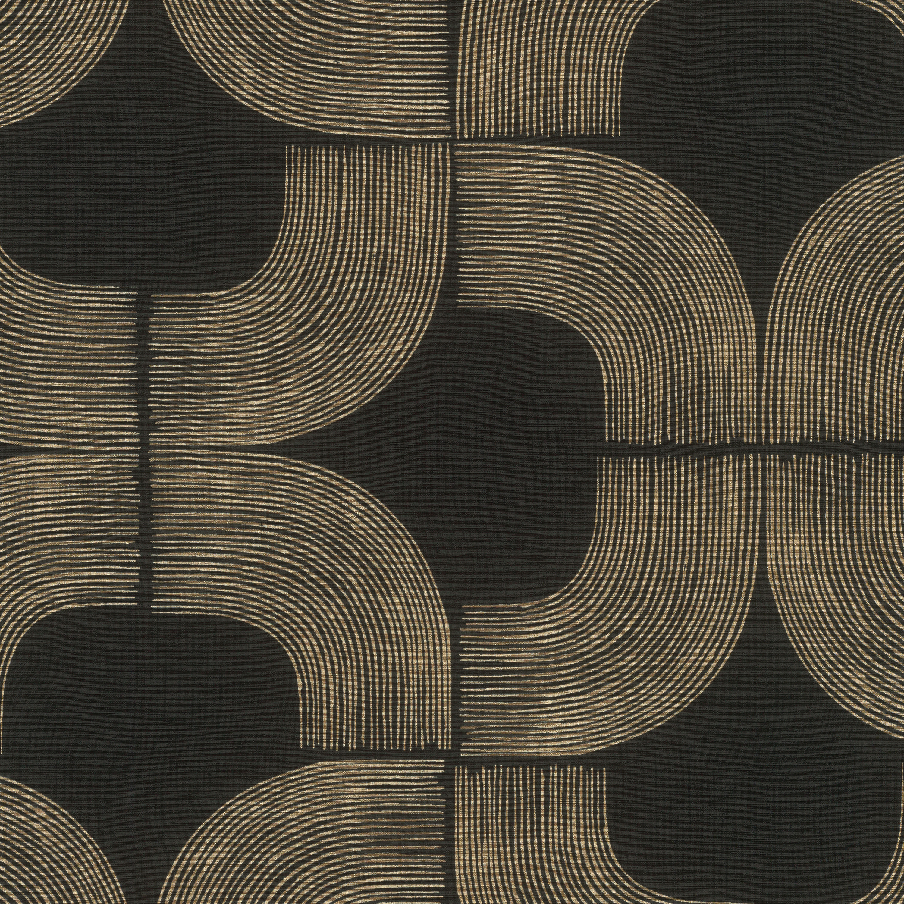 Papier peint intissé Géométrique Grace INSPIRE noir - 2