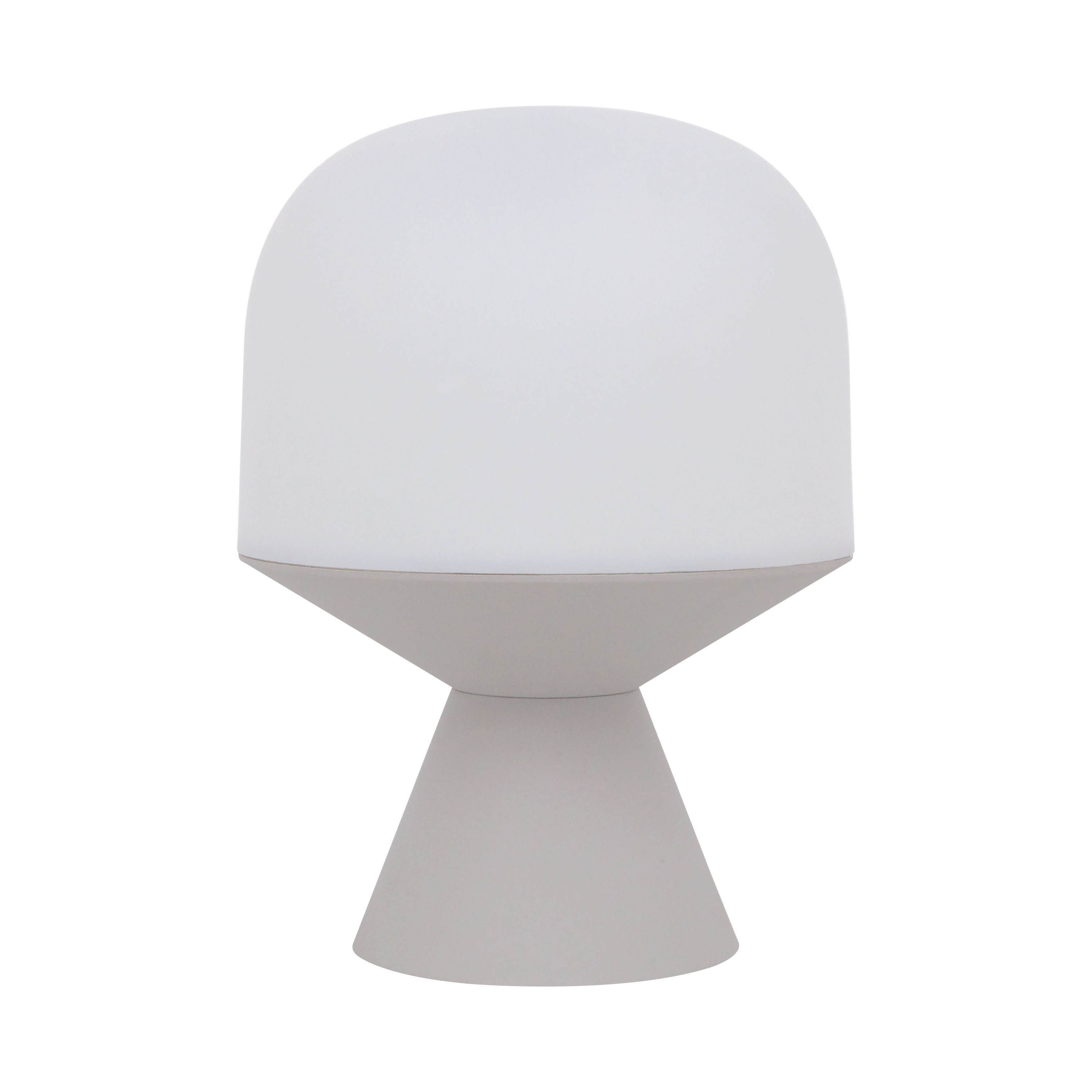 Lámpara de mesa compatible con casquillo E14 Tiga INSPIRE con estructura beige pantalla blanca alimentación a red - 3