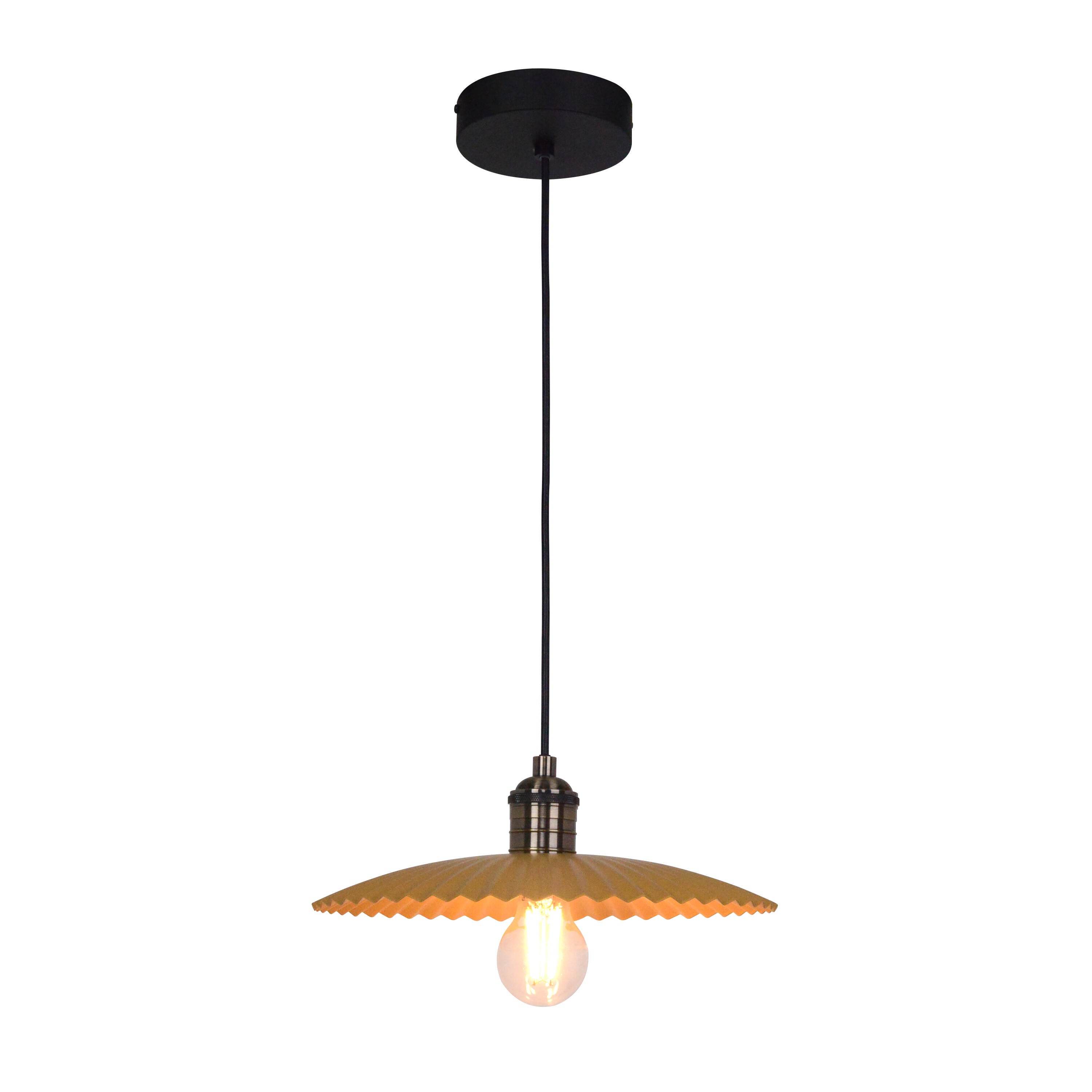 Suspension Kapisi fer, orange, Diam.30 cm INSPIRE, E27 - 7