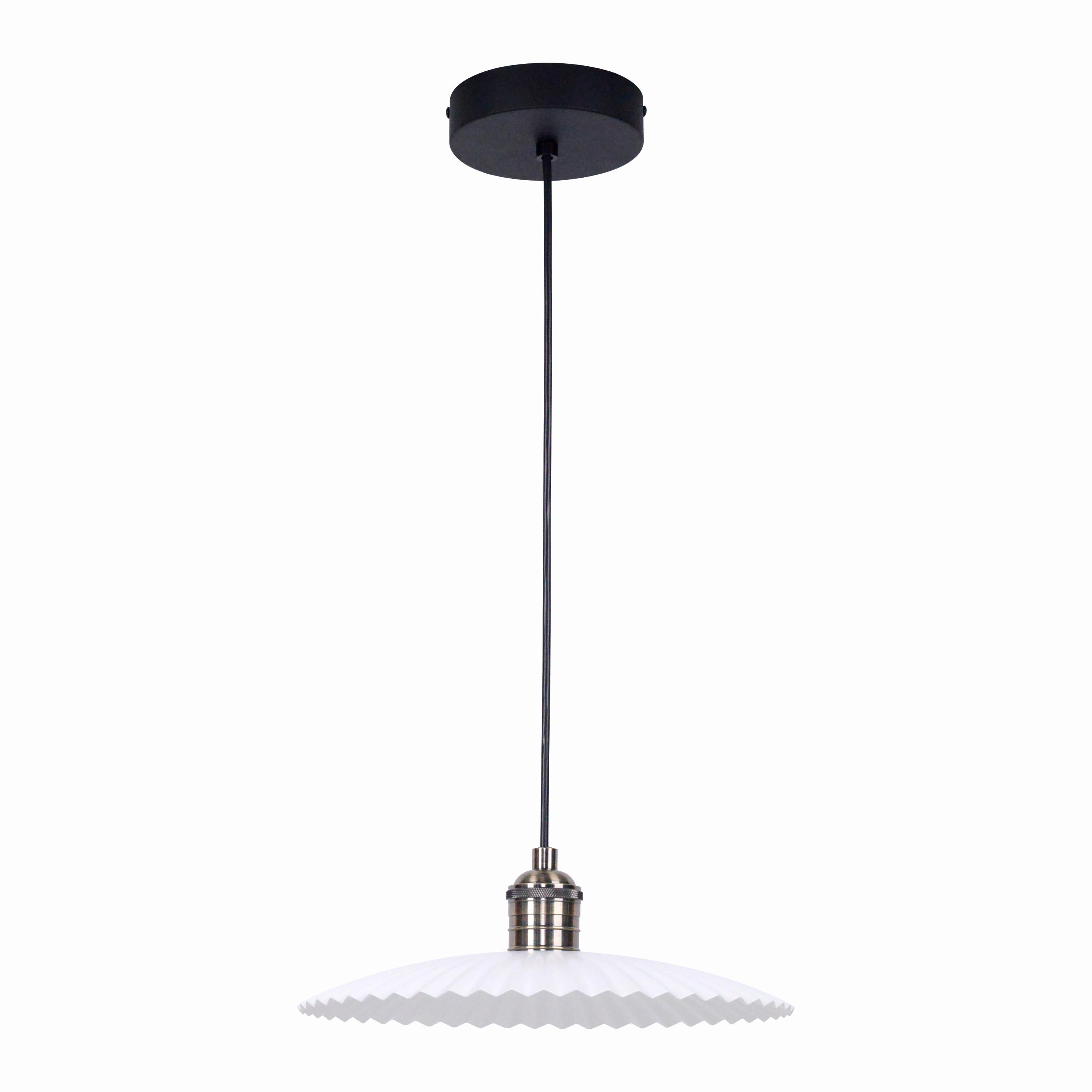 Suspension Kapisi fer, blanc, Diam.30 cm INSPIRE, E27 - 7