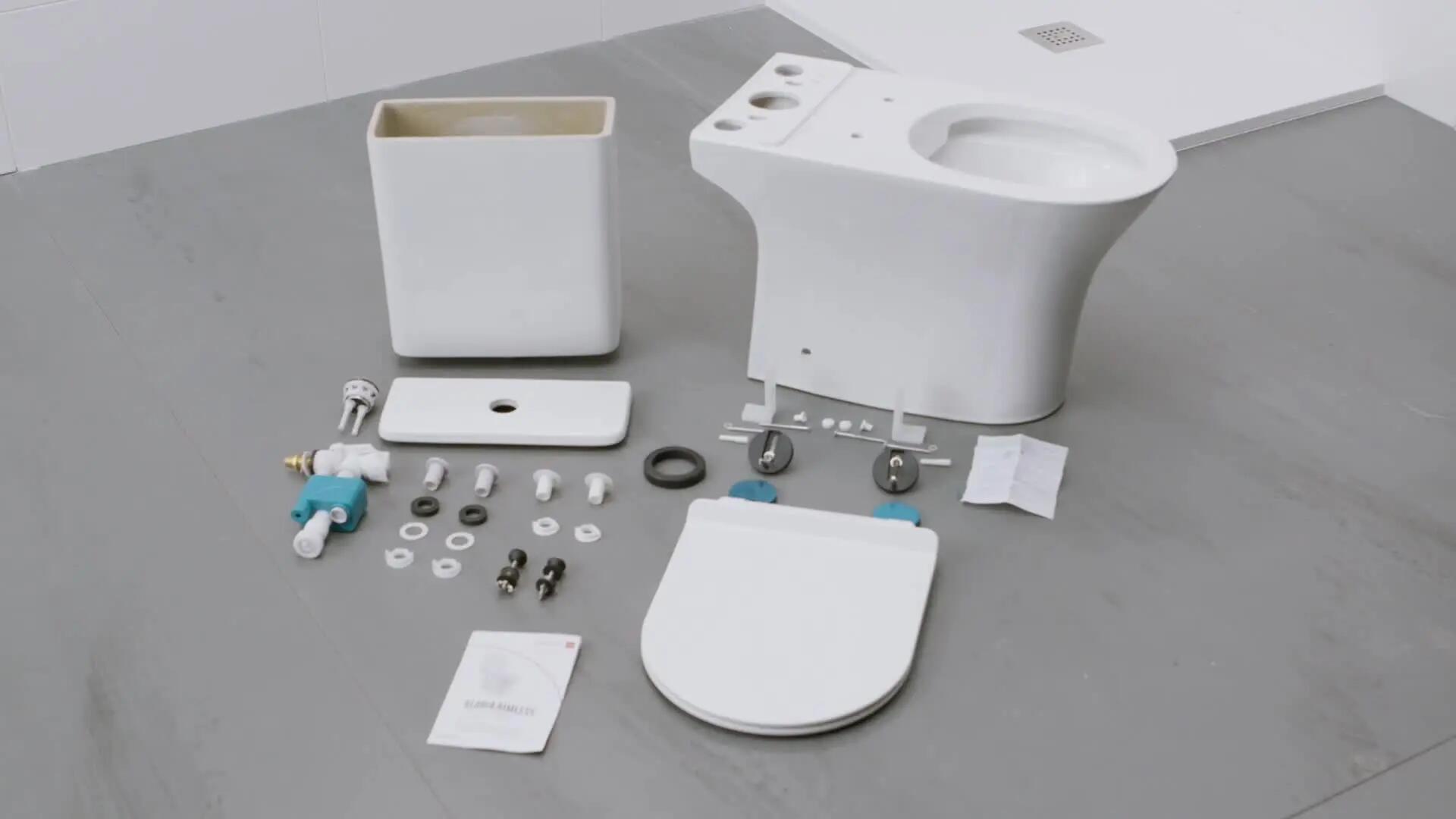 Pack sanita ao chão rimless branco saída duplo 3/6 l Strohm Gloria - 12