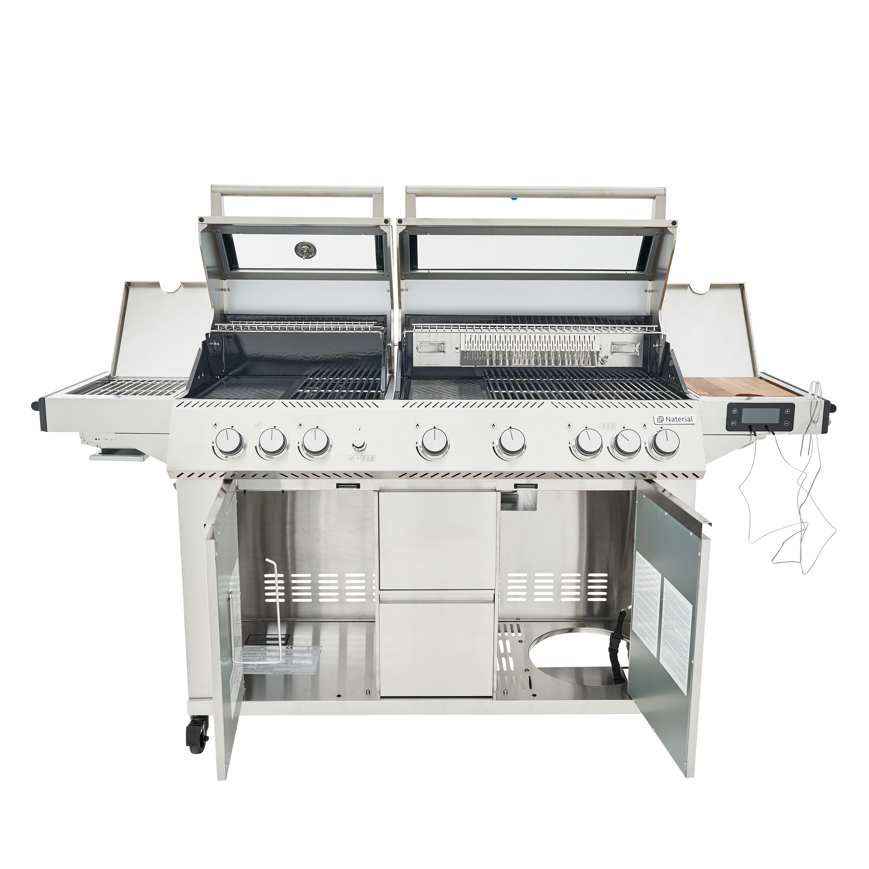 Barbecue a gás premium inox com 6+2 queimadores Naterial Upsilon - 11