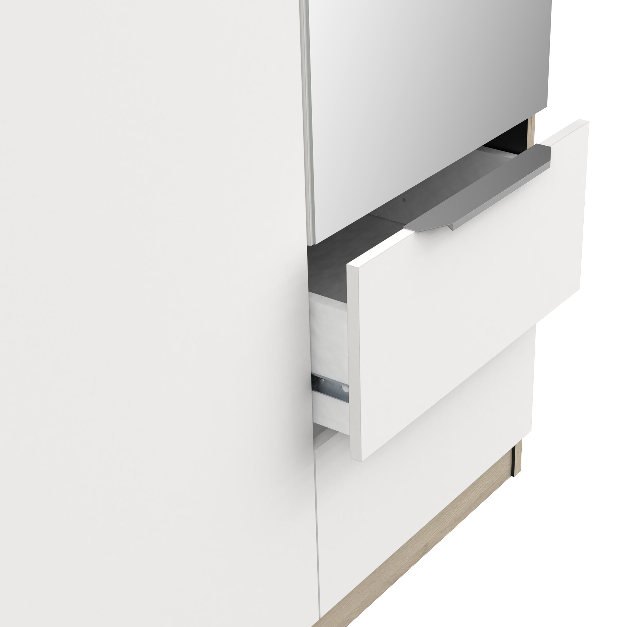 Armario puerta abatible Space 119.4x203x51.1cm blanco - 5