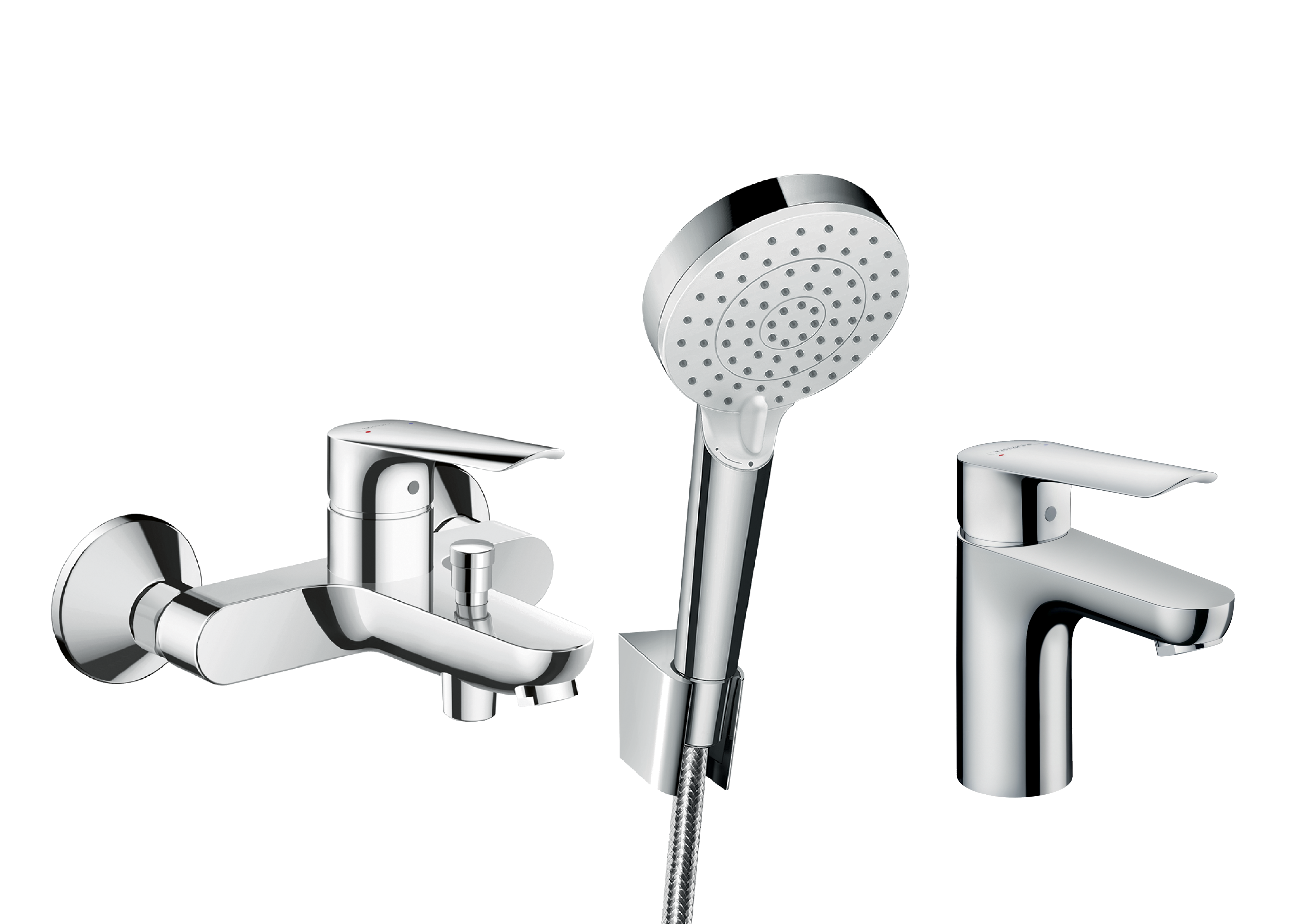 Zestaw baterii wannowej i umywalkowej Logis E