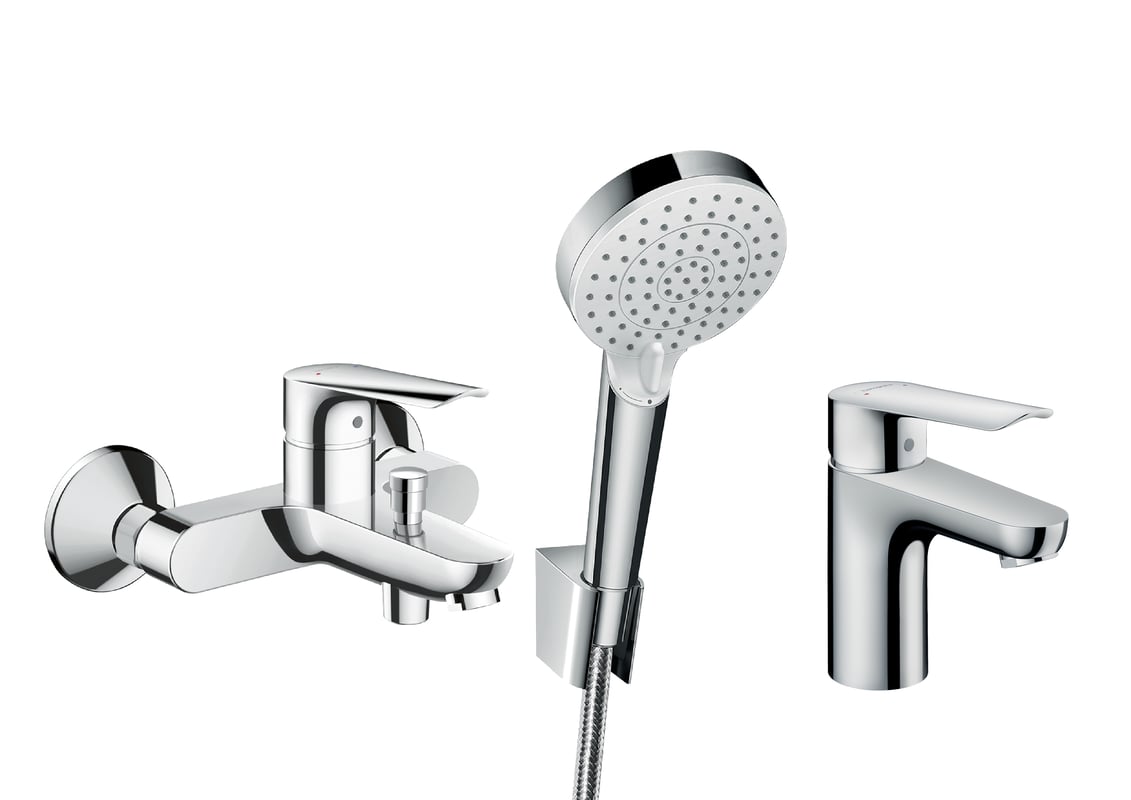 Zestaw baterii wannowej i umywalkowej Logis E