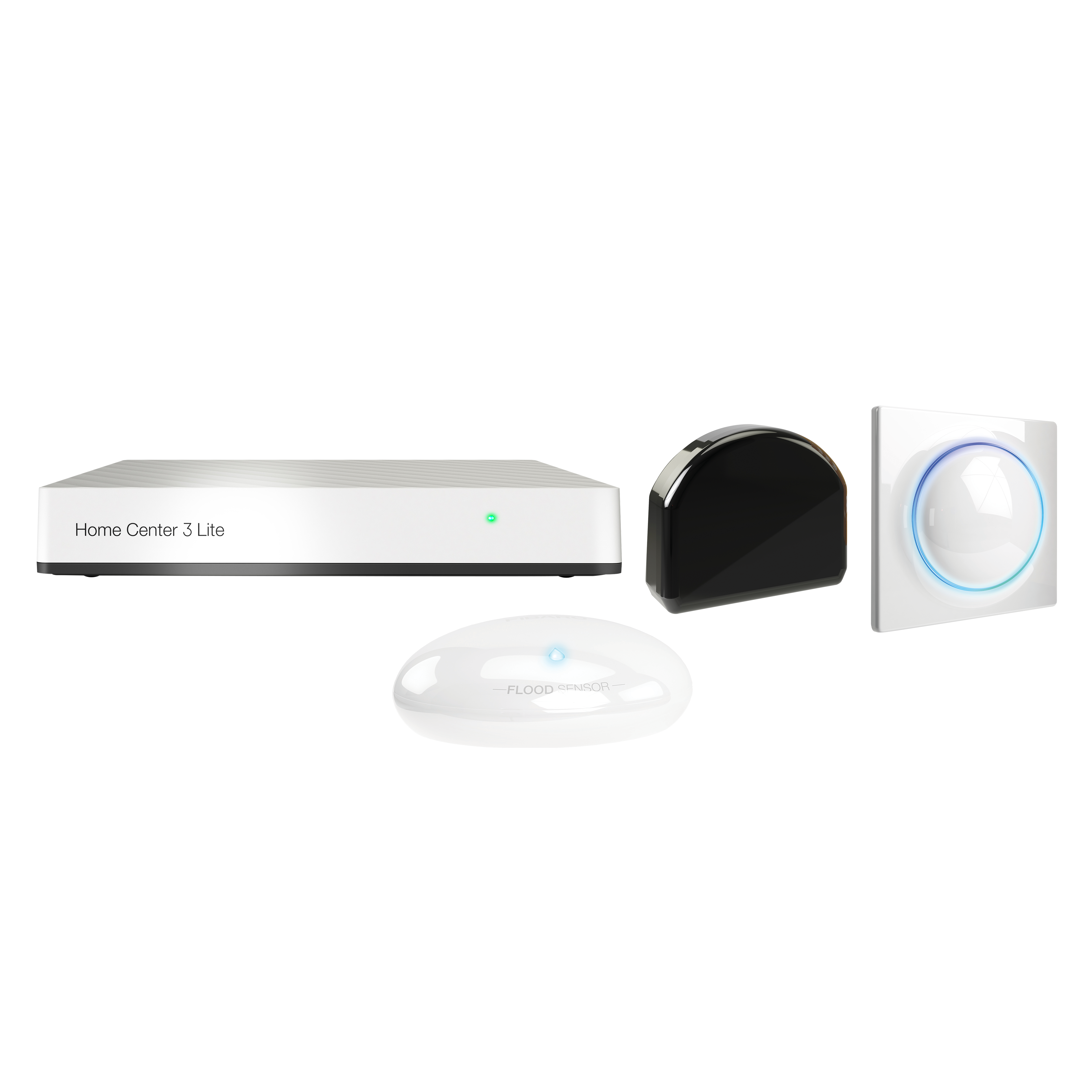 Zestaw startowy łazienka HomeCenter 3 Lite + kontroler Walli + kontroler RGBW + czujnik zalania FIBARO