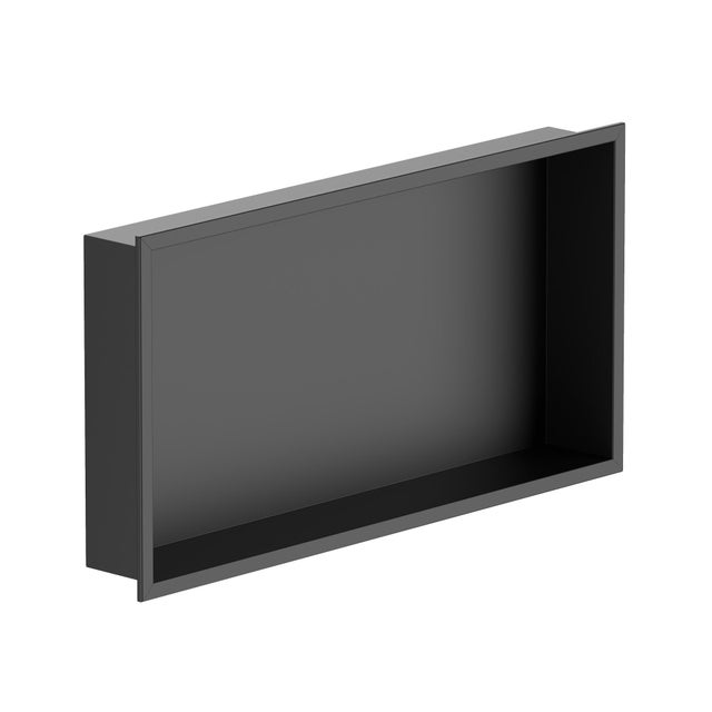 Hornacina de baño Kubo negra 30x60 cm